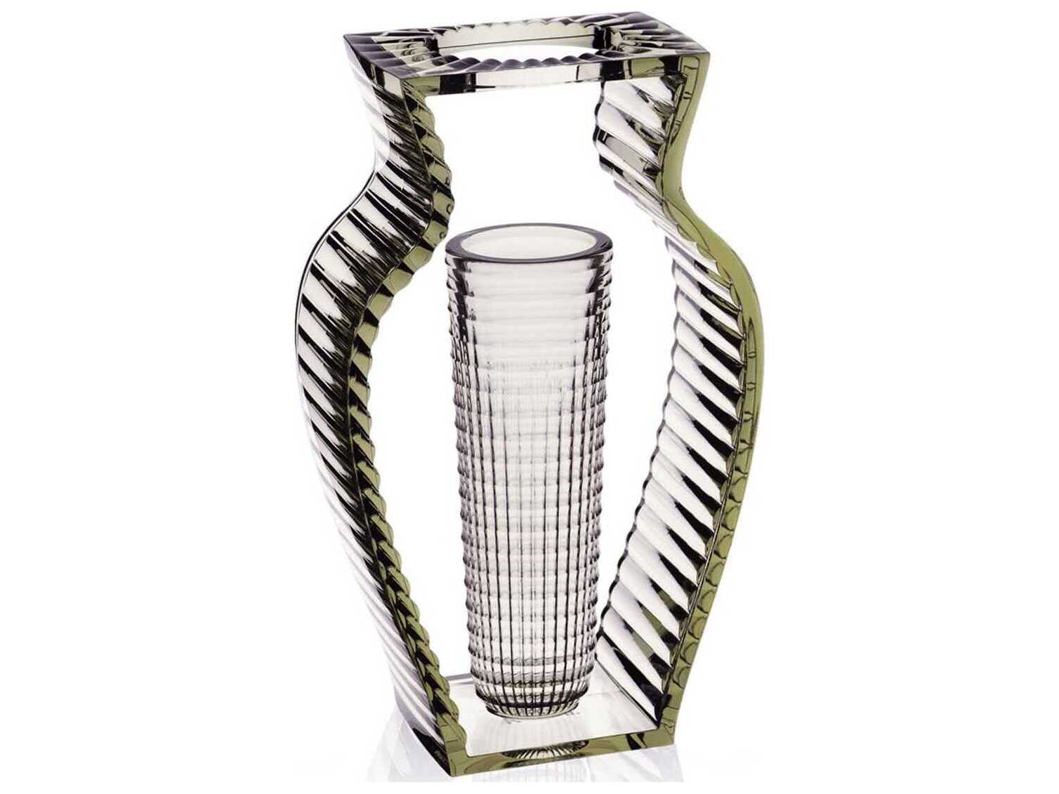 Kartell Outdoor I-shine Transparent Green 8'' Vase