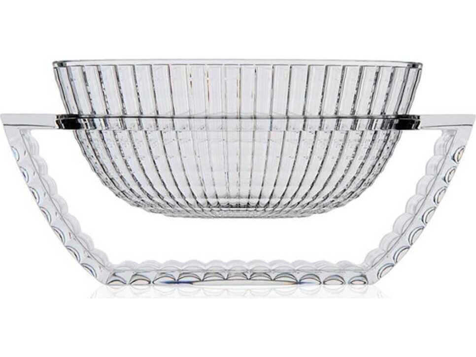 Kartell Outdoor U Shine Crystal Transparent 6'' Vase