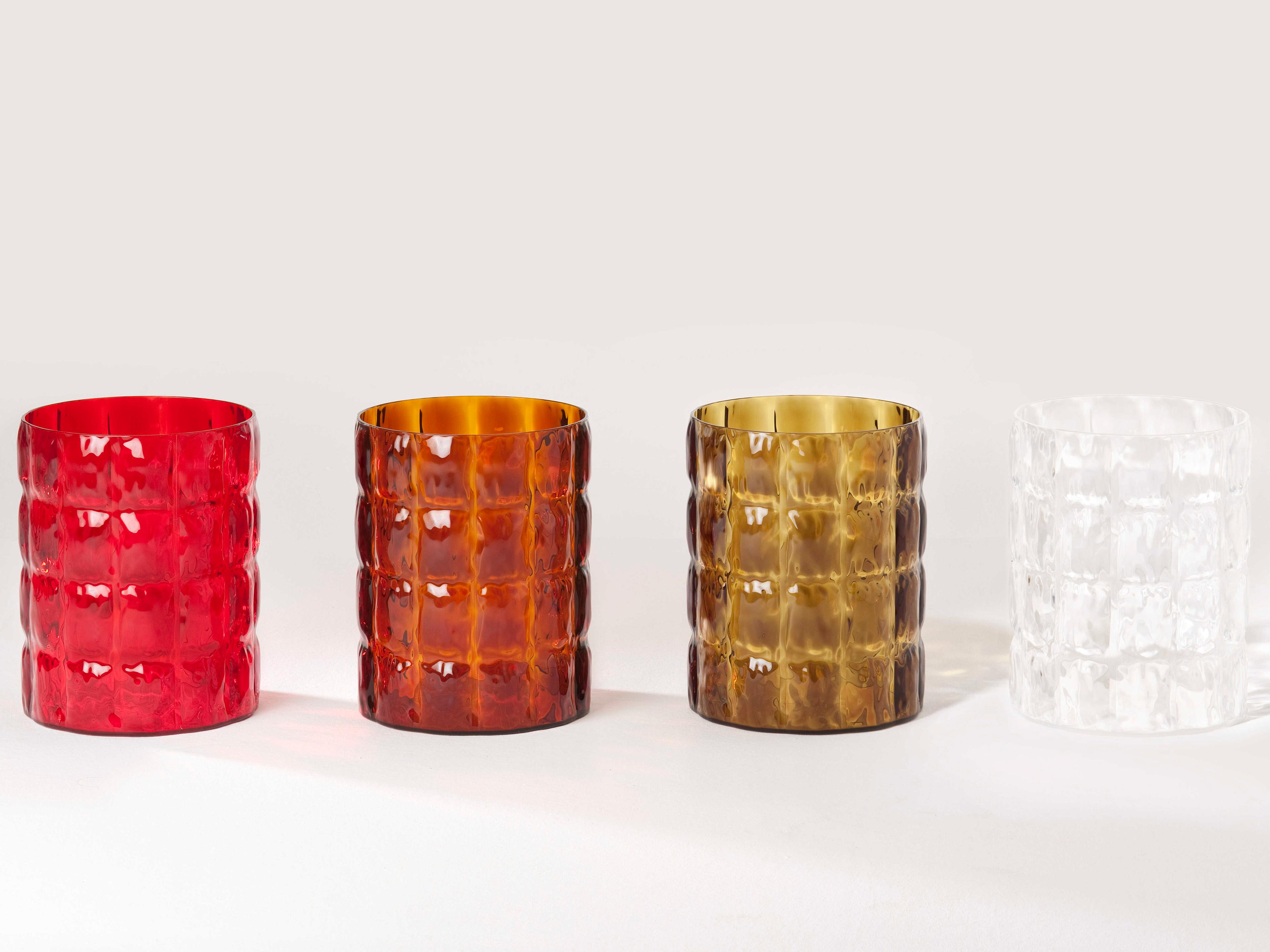 Kartell Outdoor Matelasse Crystal Transparent 9'' Vase