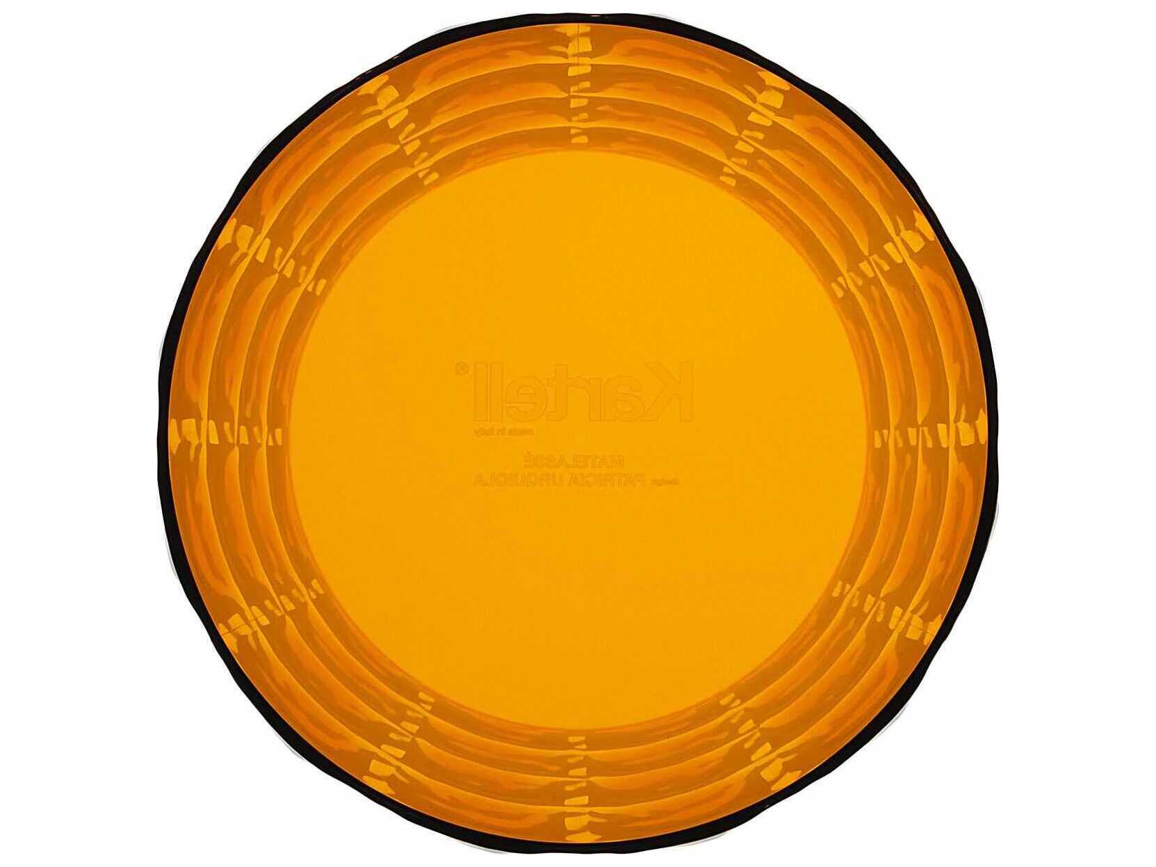 Kartell Outdoor Matelasse Amber Transparent 9'' Vase