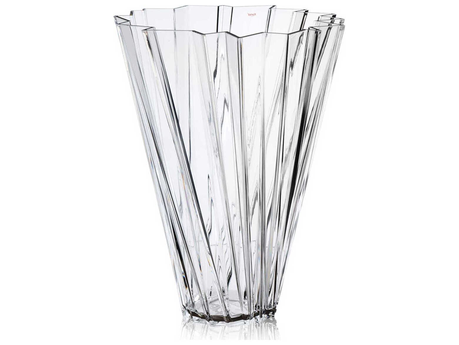 Kartell Outdoor Shanghai Crystal Transparent 14'' Vase