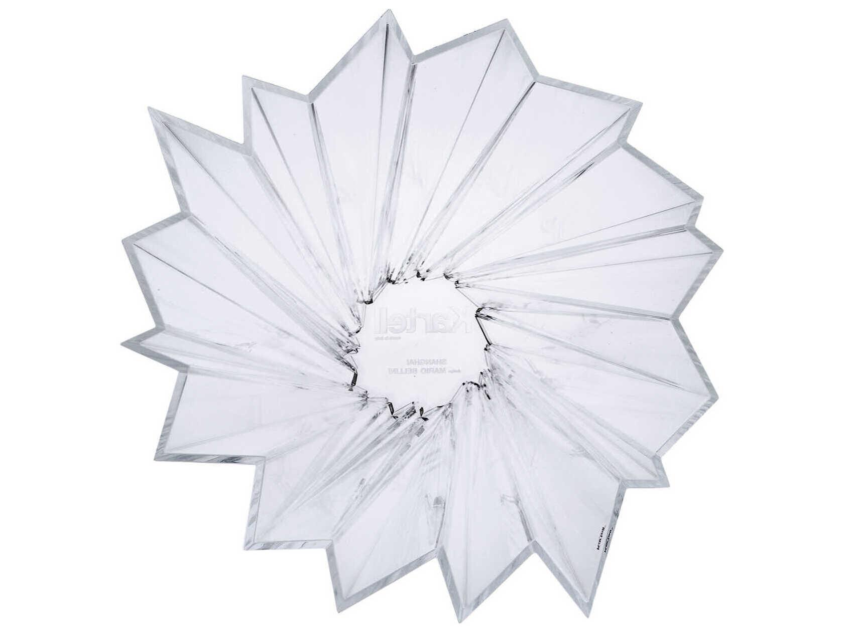 Kartell Outdoor Shanghai Crystal Transparent 14'' Vase