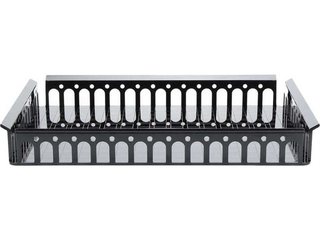 Kartell Outdoor Piazza Black Transparent 18'' Tray