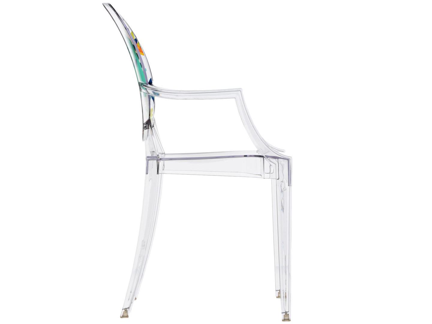 Kartell Outdoor Lou Ghost Crystal Dinosaur Resin Kid Dining Chair