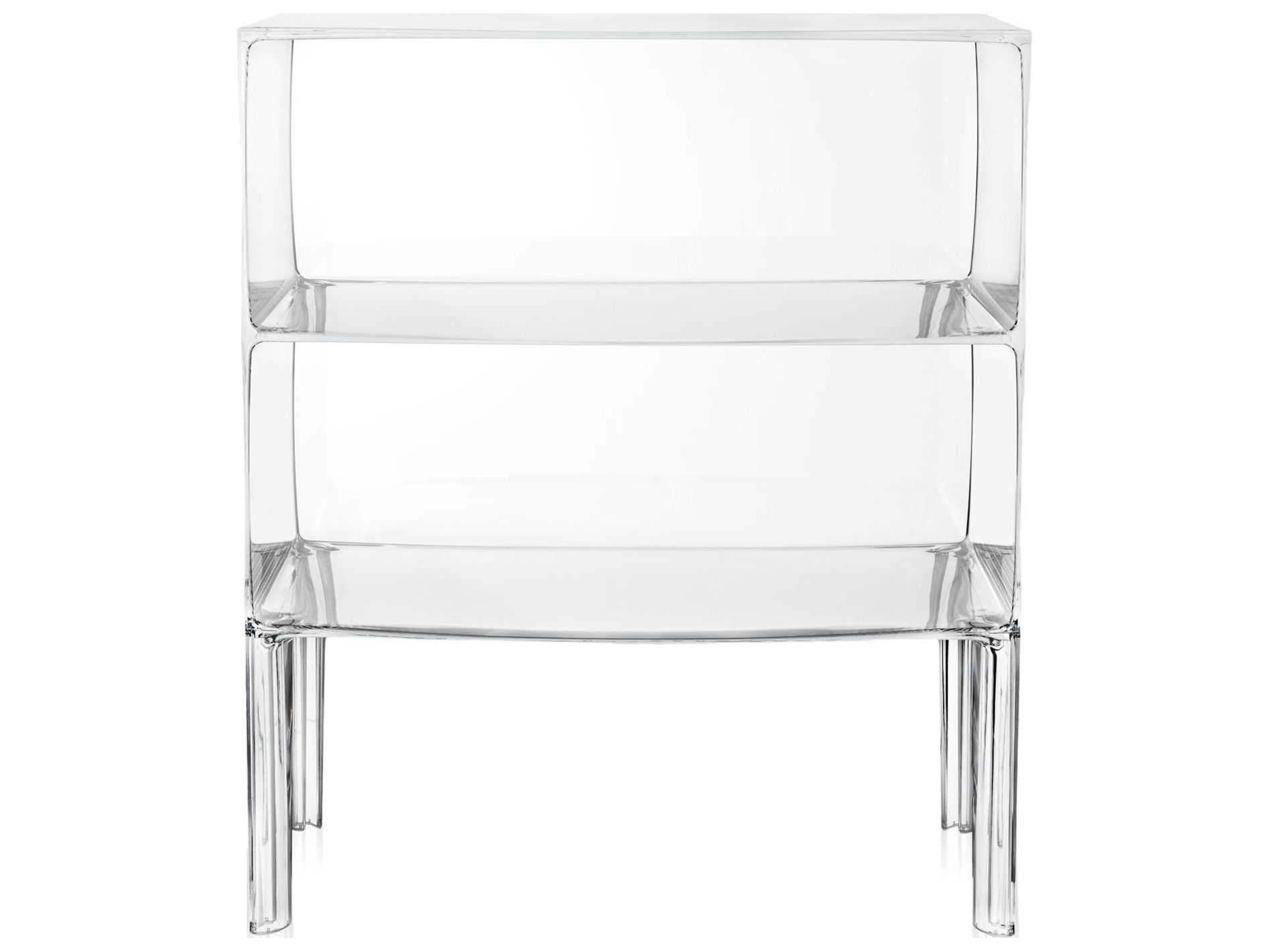 Kartell Outdoor Ghost Buster Transparent Crystal Resin Rectangular Console Table