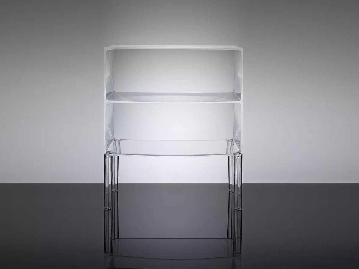 Kartell Outdoor Ghost Buster Transparent Crystal Resin Rectangular Console Table