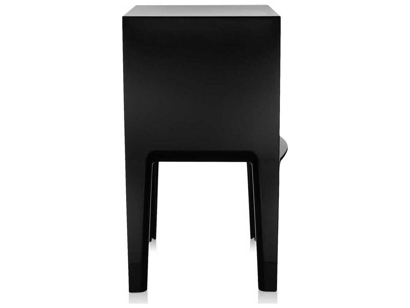 Kartell Outdoor Ghost Buster Opaque Black Resin Rectangular End Table