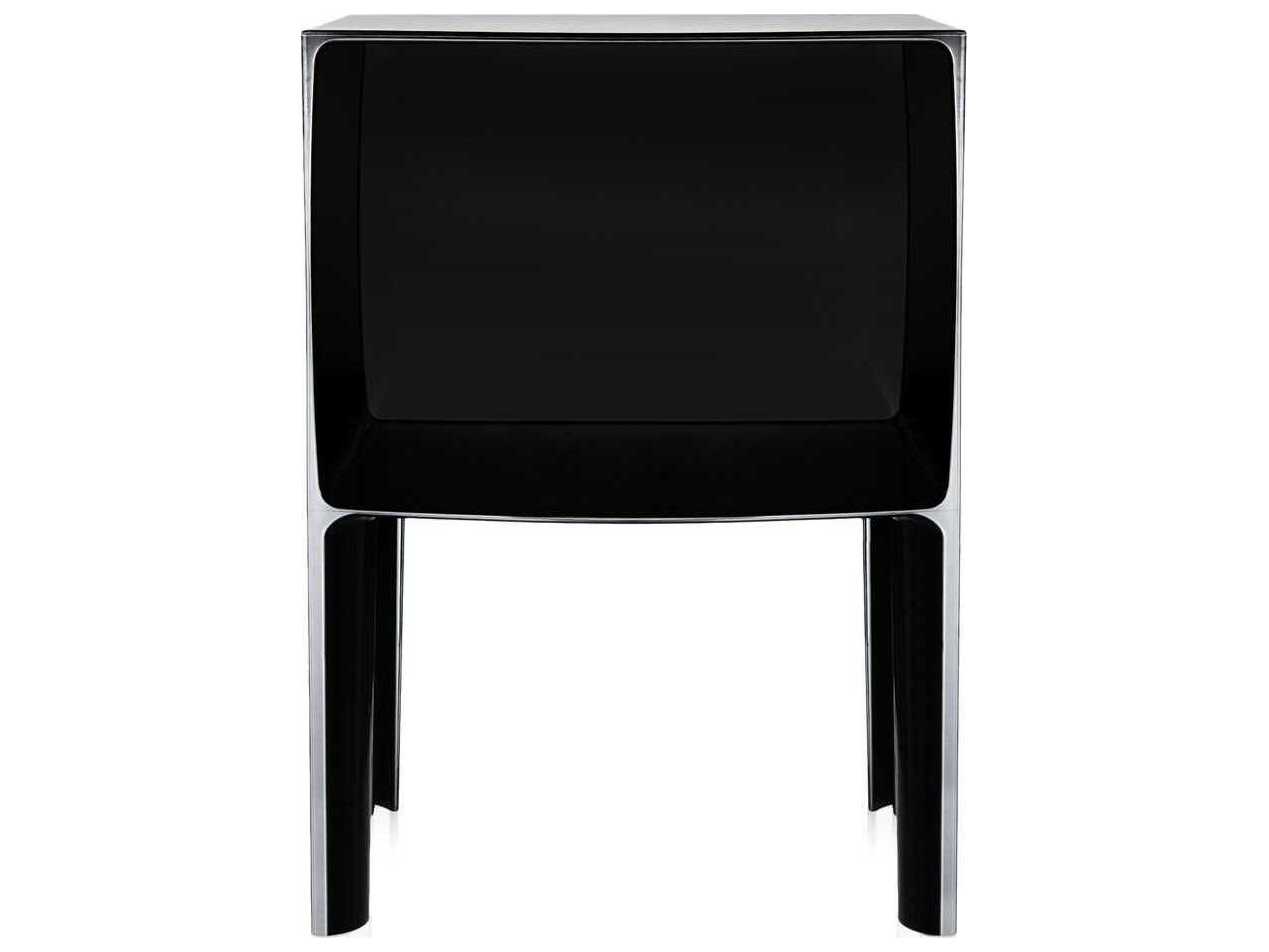 Kartell Outdoor Ghost Buster Opaque Black Resin Rectangular End Table