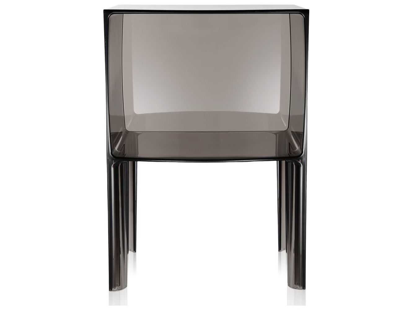 Kartell Outdoor Ghost Buster Smoke Resin Rectangular End Table