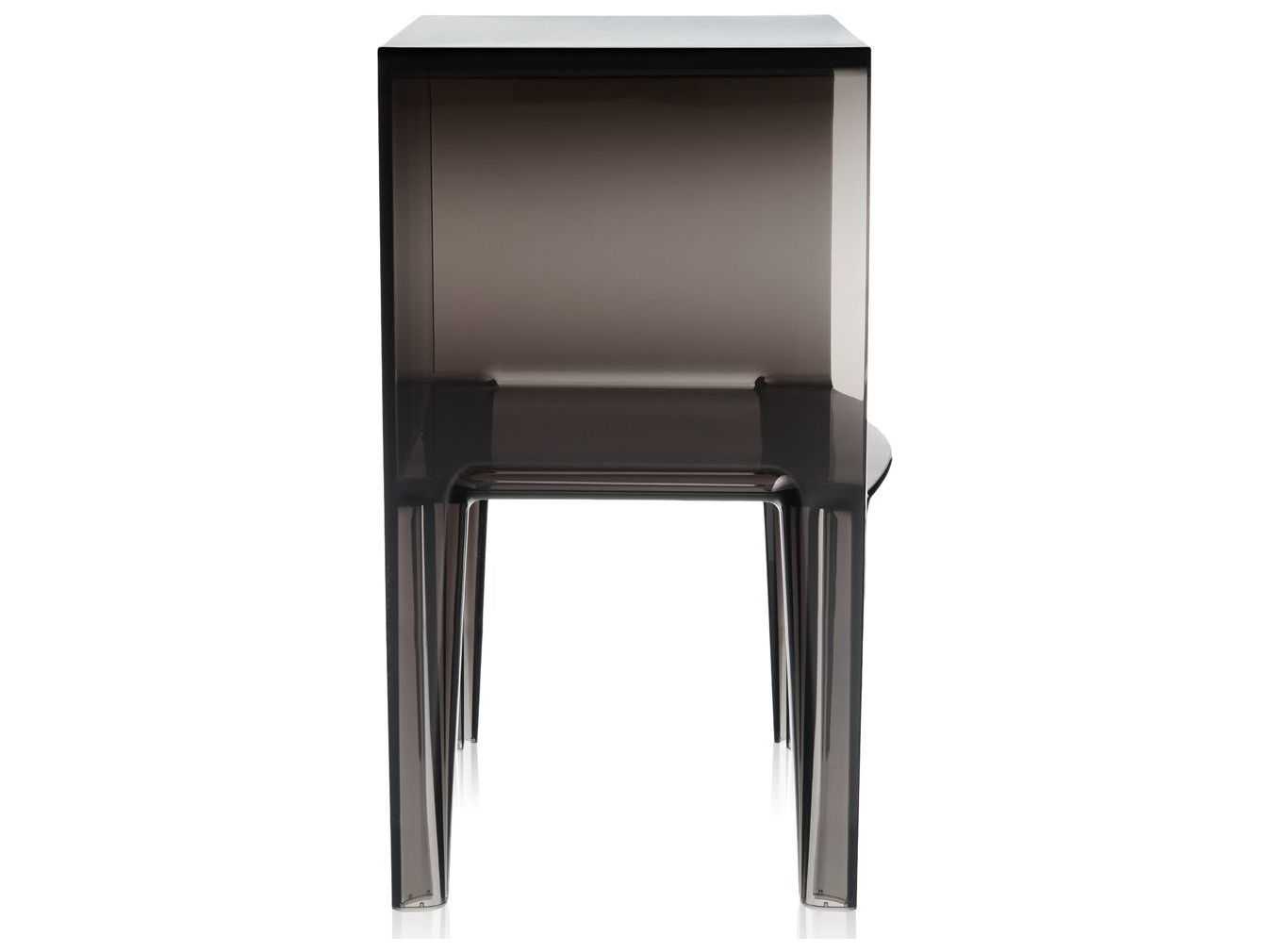Kartell Outdoor Ghost Buster Smoke Resin Rectangular End Table