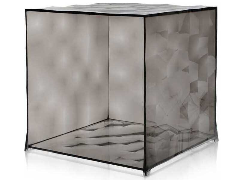 Kartell Outdoor Optic Smoke Transparent Container Cube without Door
