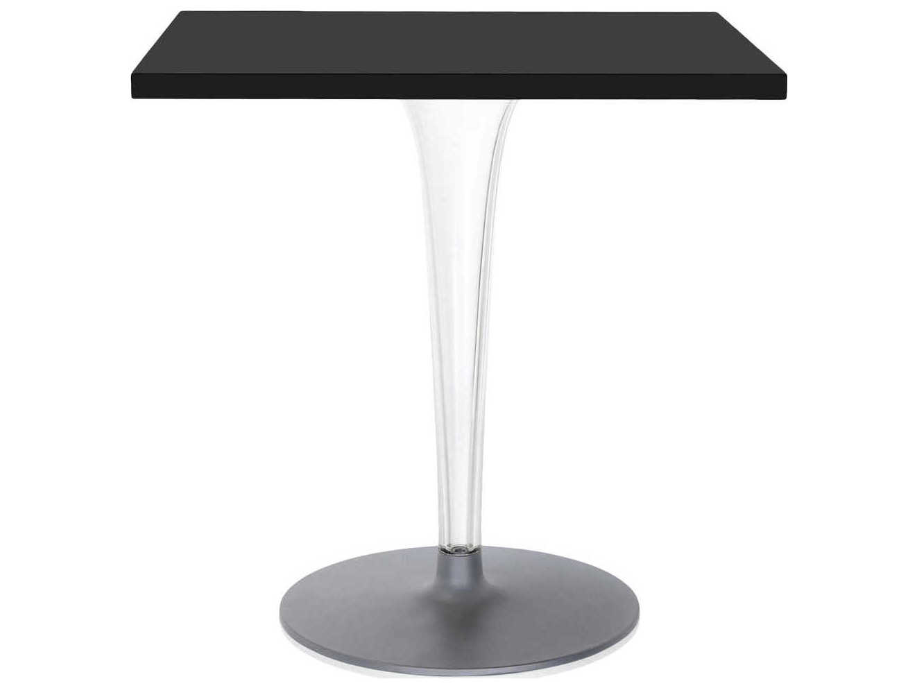 Kartell Outdoor Toptop Transparent Black Square Dining Table