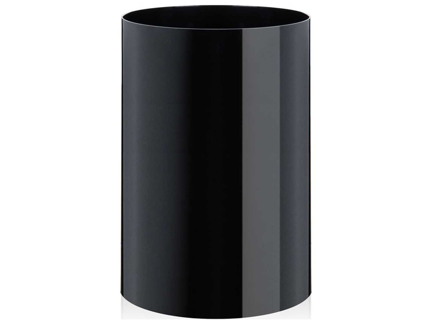 Kartell Outdoor Black Receptacle Waste Basket