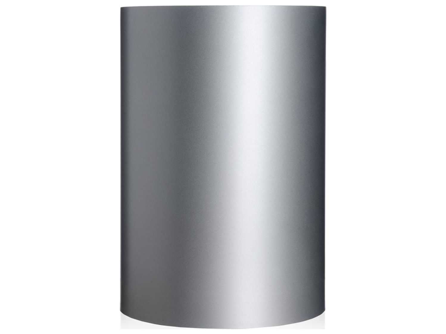 Kartell Outdoor Silver Receptacle Waste Basket