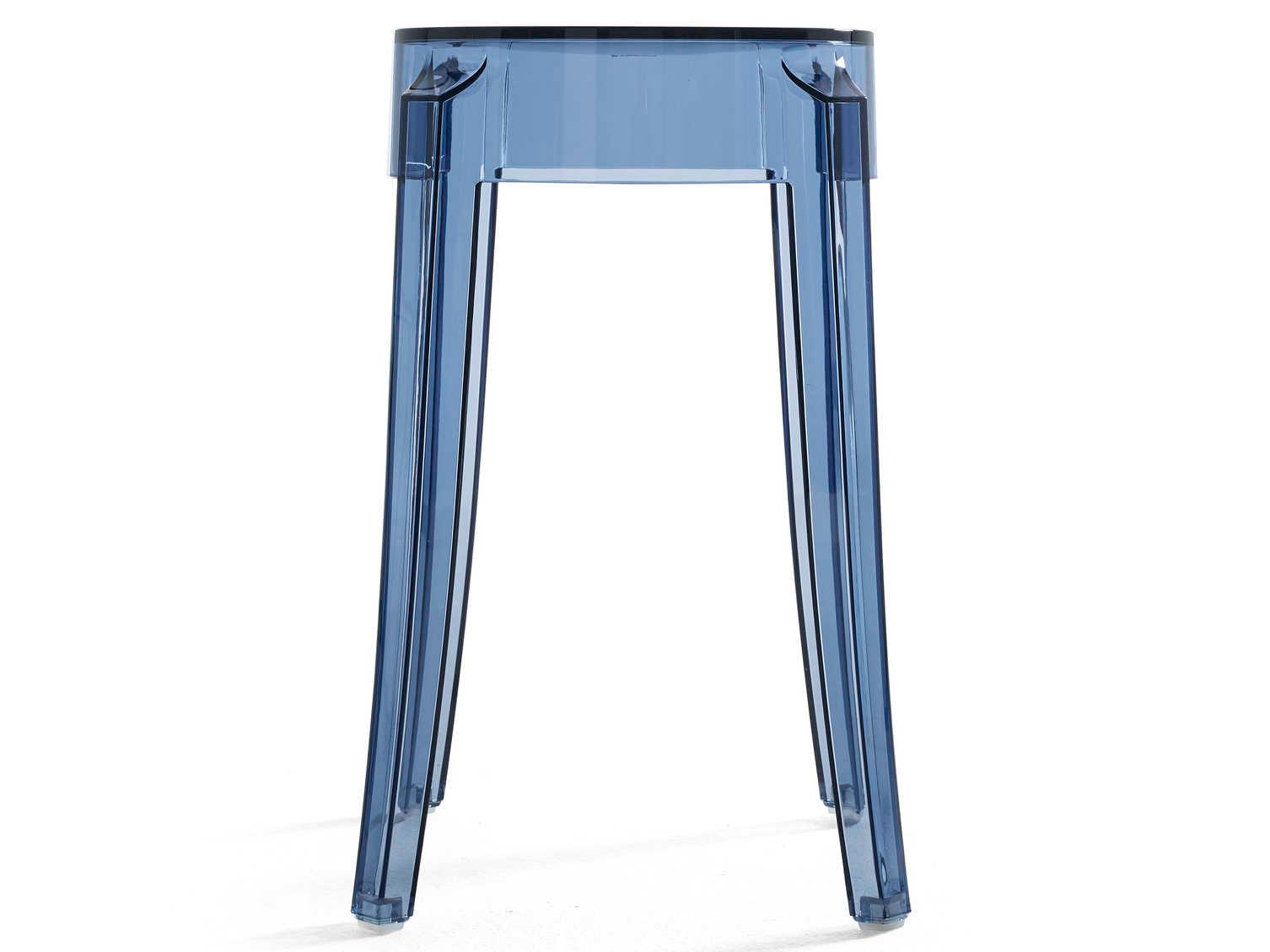 Kartell Outdoor Charles Ghost Powder Blue Resin Dining Chair  (Sold in 2)