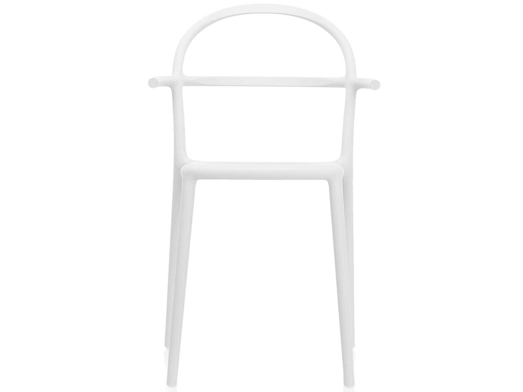 Kartell Outdoor Generic White Resin Dining Chair  (Sold in 2)