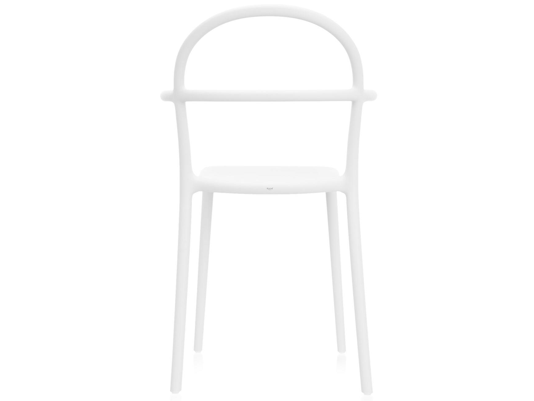 Kartell Outdoor Generic White Resin Dining Chair  (Sold in 2)