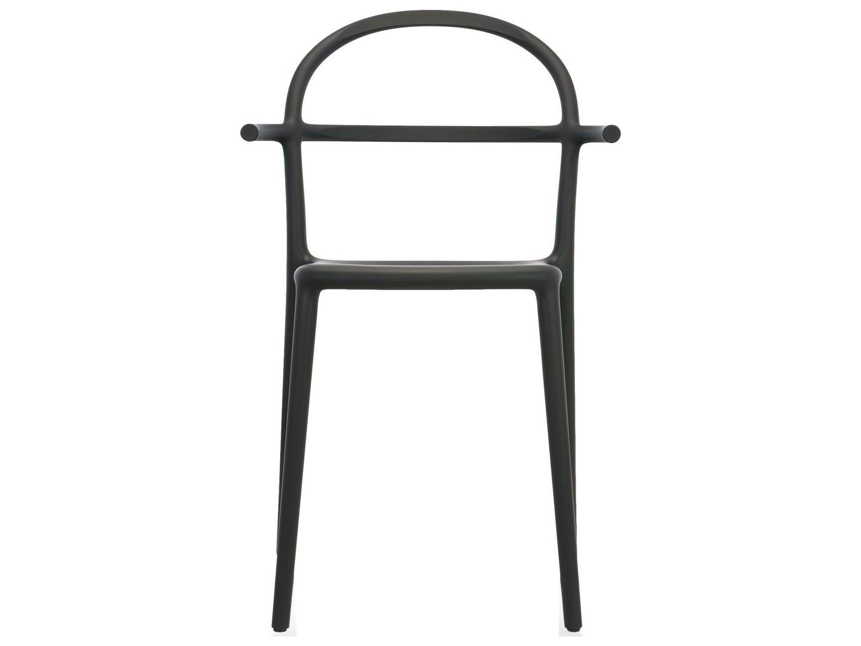 Kartell Outdoor Generic Black Resin Dining Chair  (Sold in 2)
