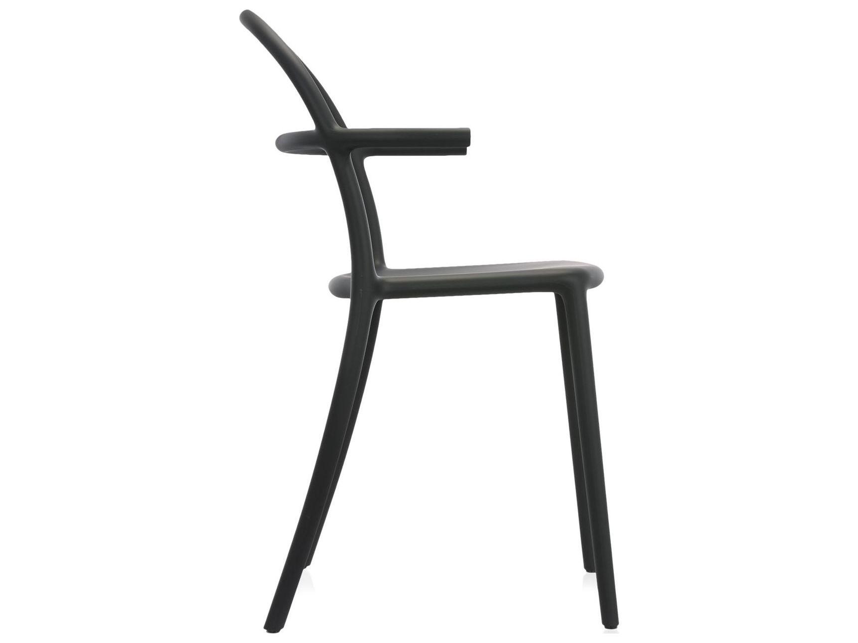Kartell Outdoor Generic Black Resin Dining Chair  (Sold in 2)