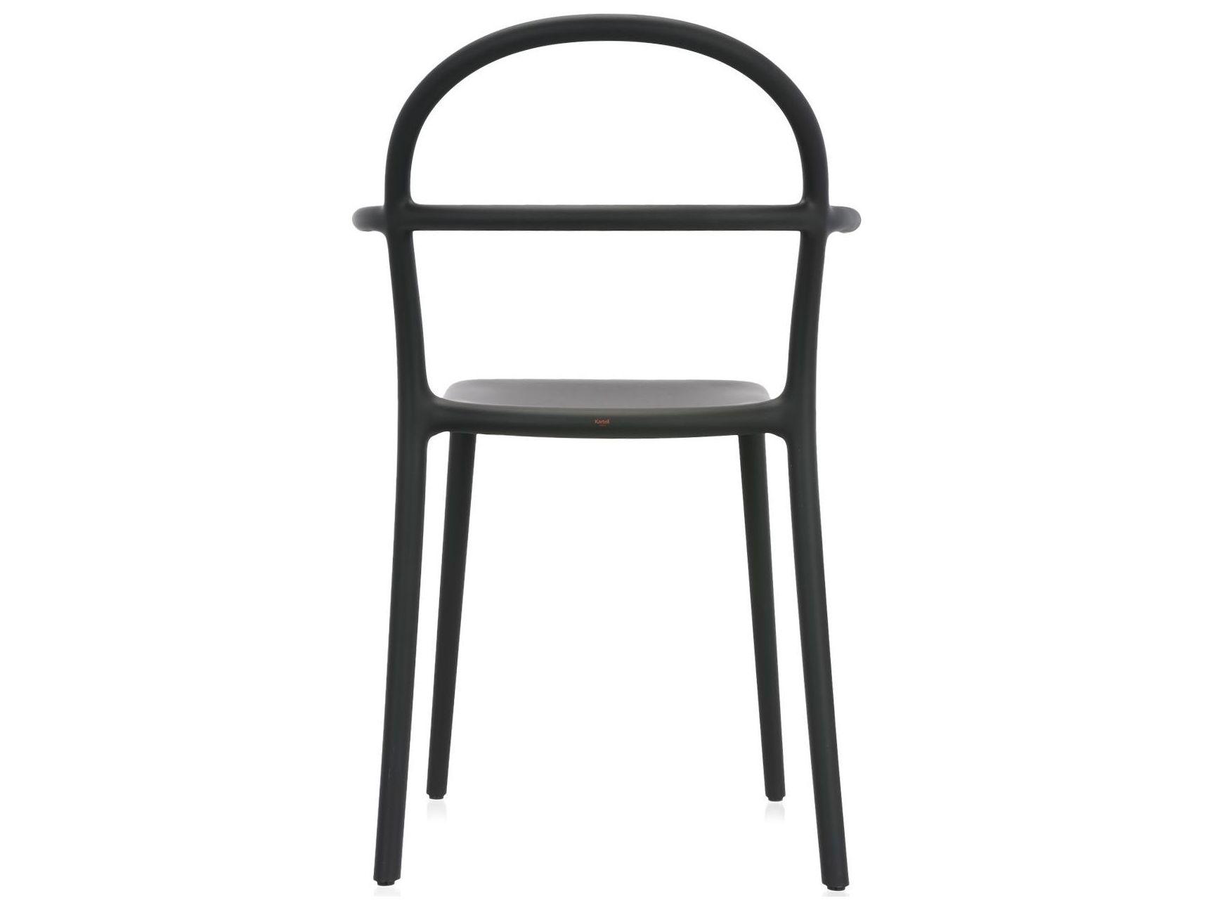 Kartell Outdoor Generic Black Resin Dining Chair  (Sold in 2)