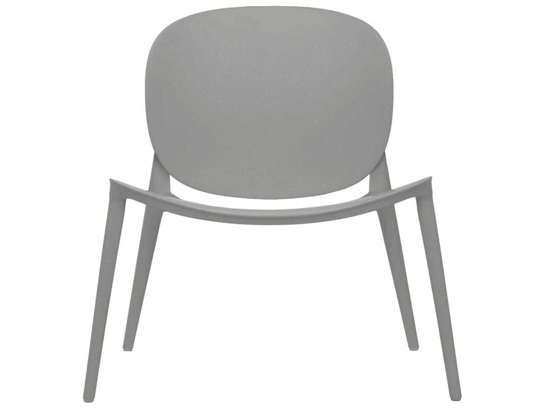 Kartell Outdoor Be Bop Gray Resin Low Accent Chair