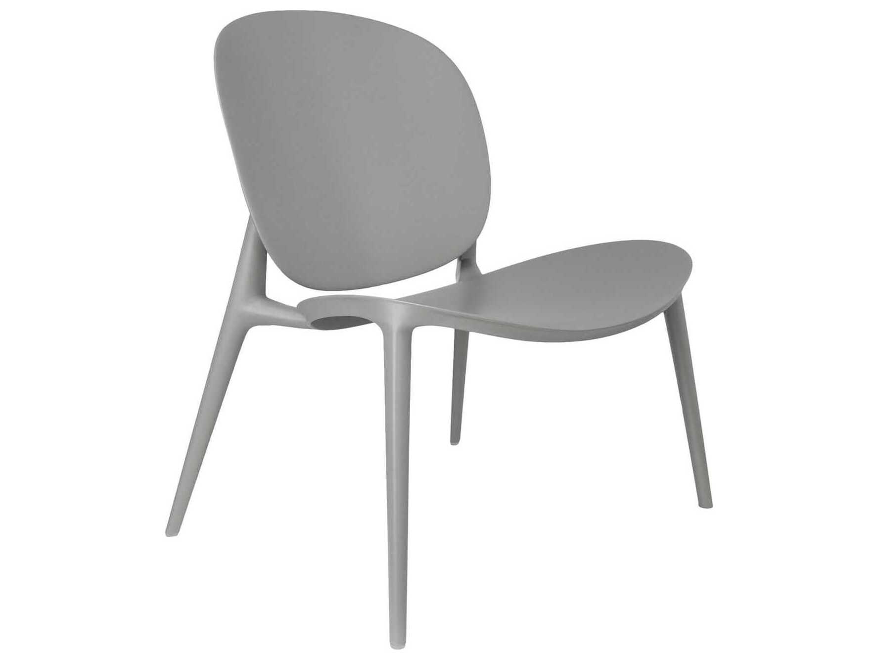 Kartell Outdoor Be Bop Gray Resin Low Accent Chair