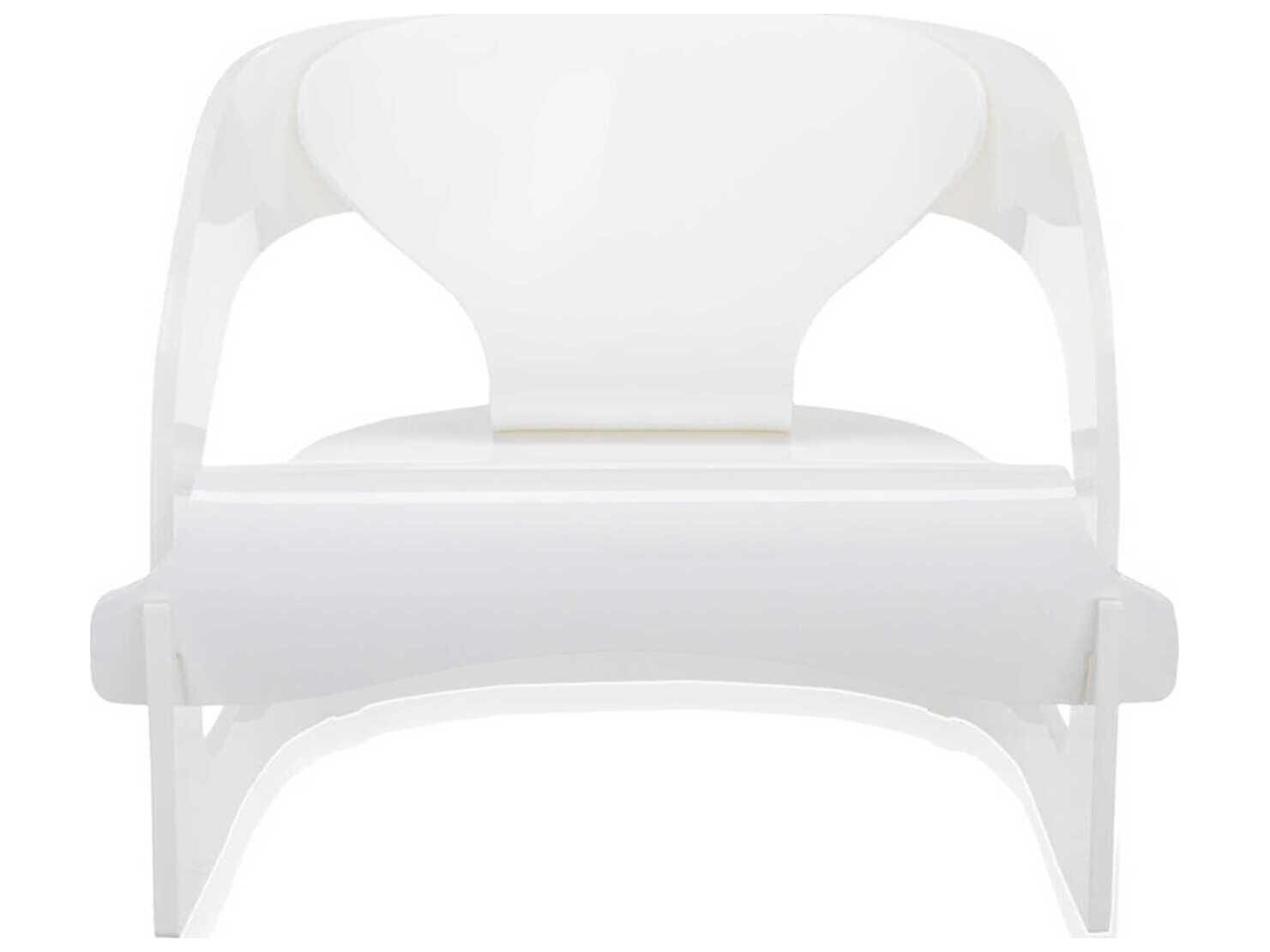 Kartell Outdoor Joe Colombo Opaque White Resin Low Accent Chair
