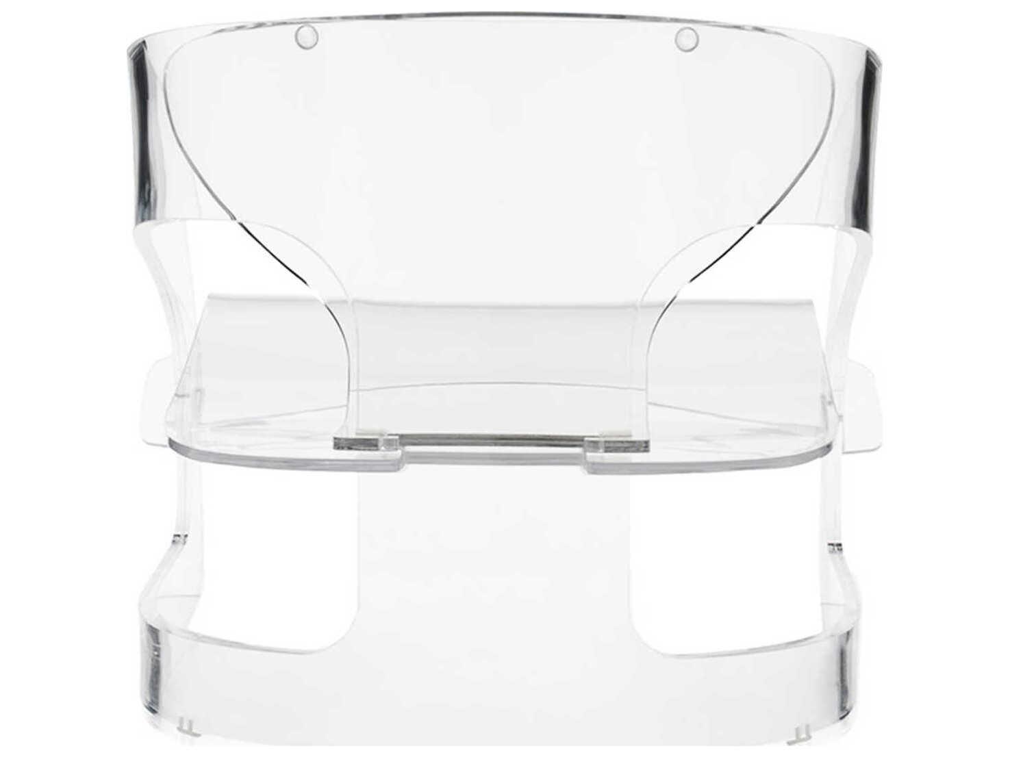 Kartell Outdoor Joe Colombo Transparent Crystal Resin Low Accent Chair