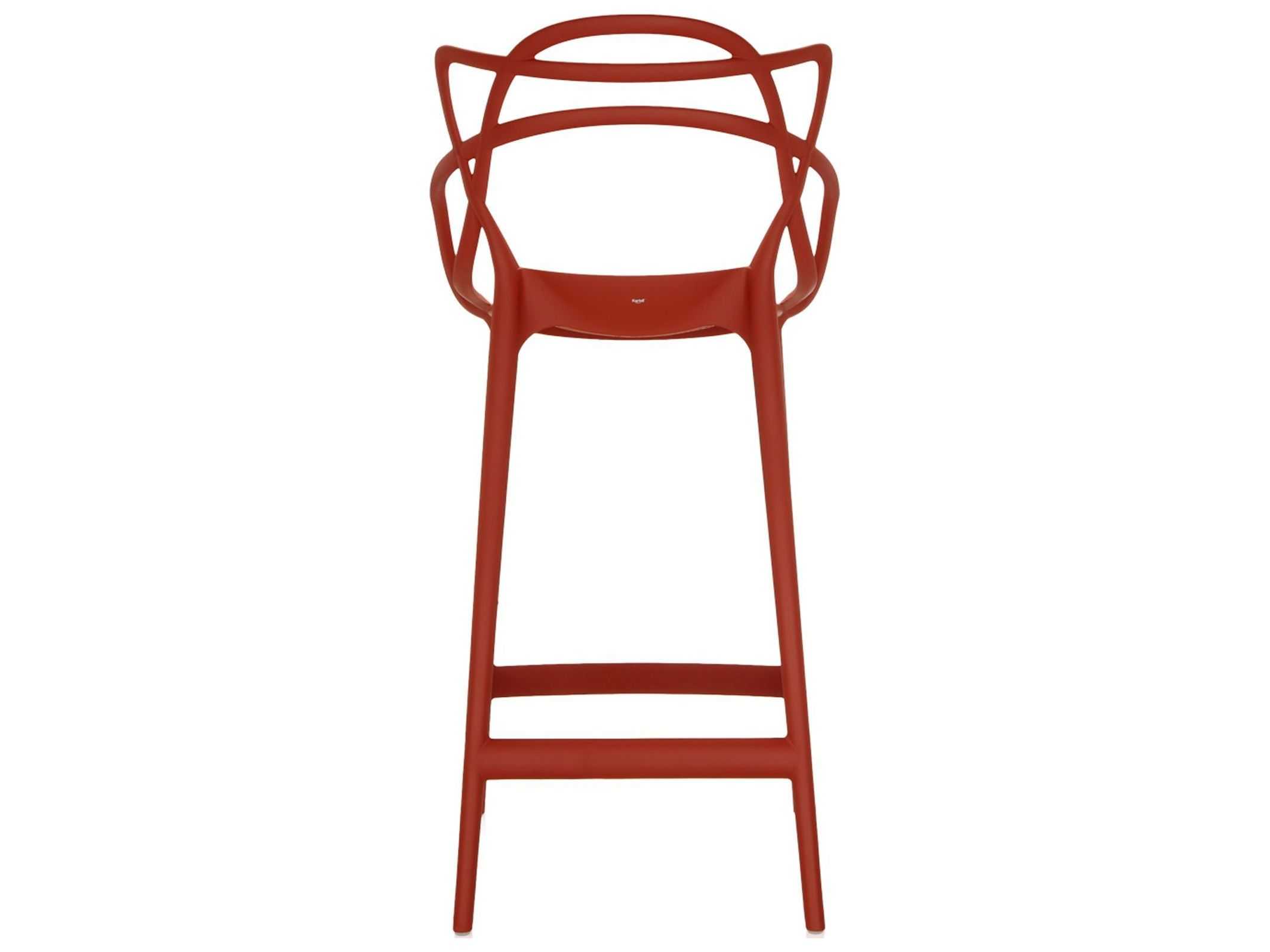 Kartell Outdoor Masters Opaque Rust Resin Counter Stool
