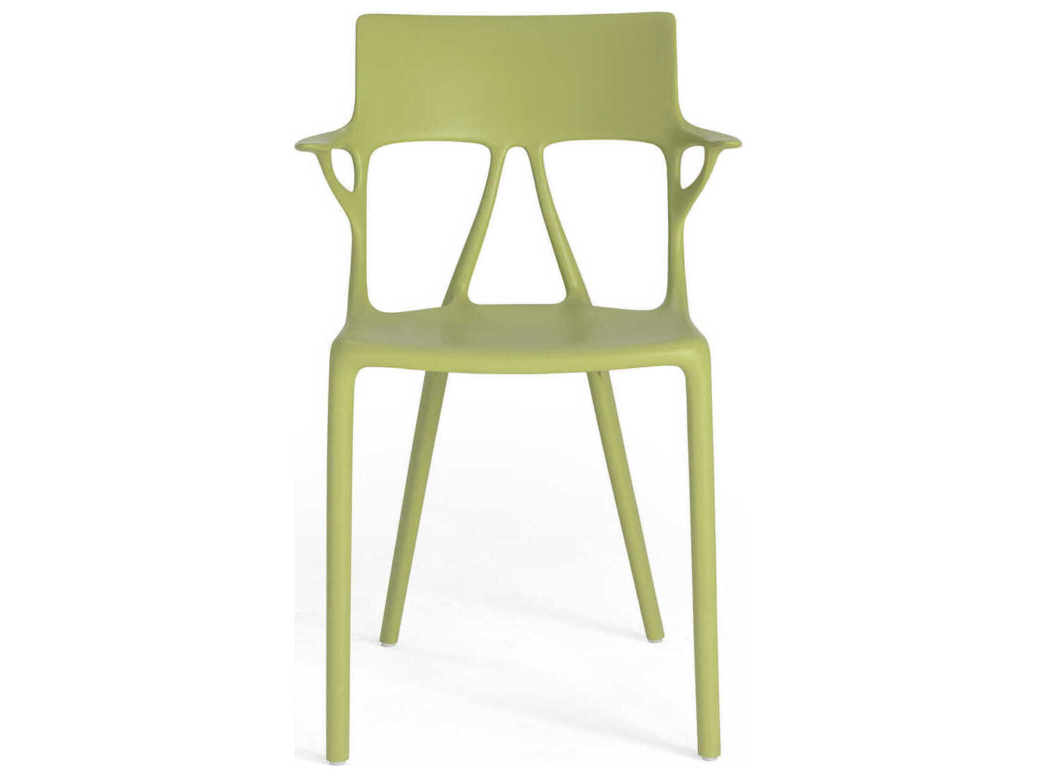 Kartell Outdoor A.I. Green Resin Dining Arm Chair  (Sold in 2)
