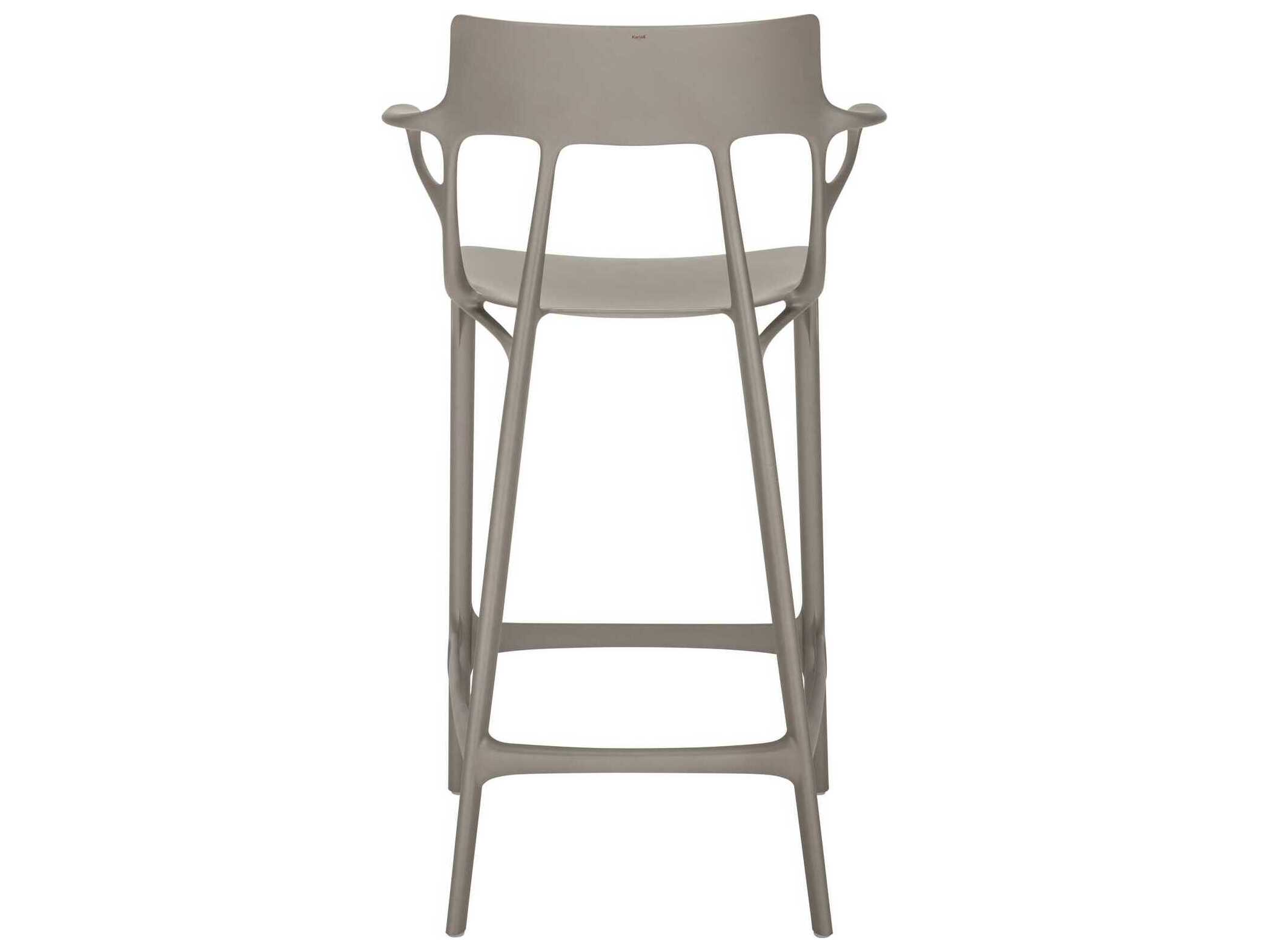 Kartell Outdoor A.I. Recycled Gray Counter Stool