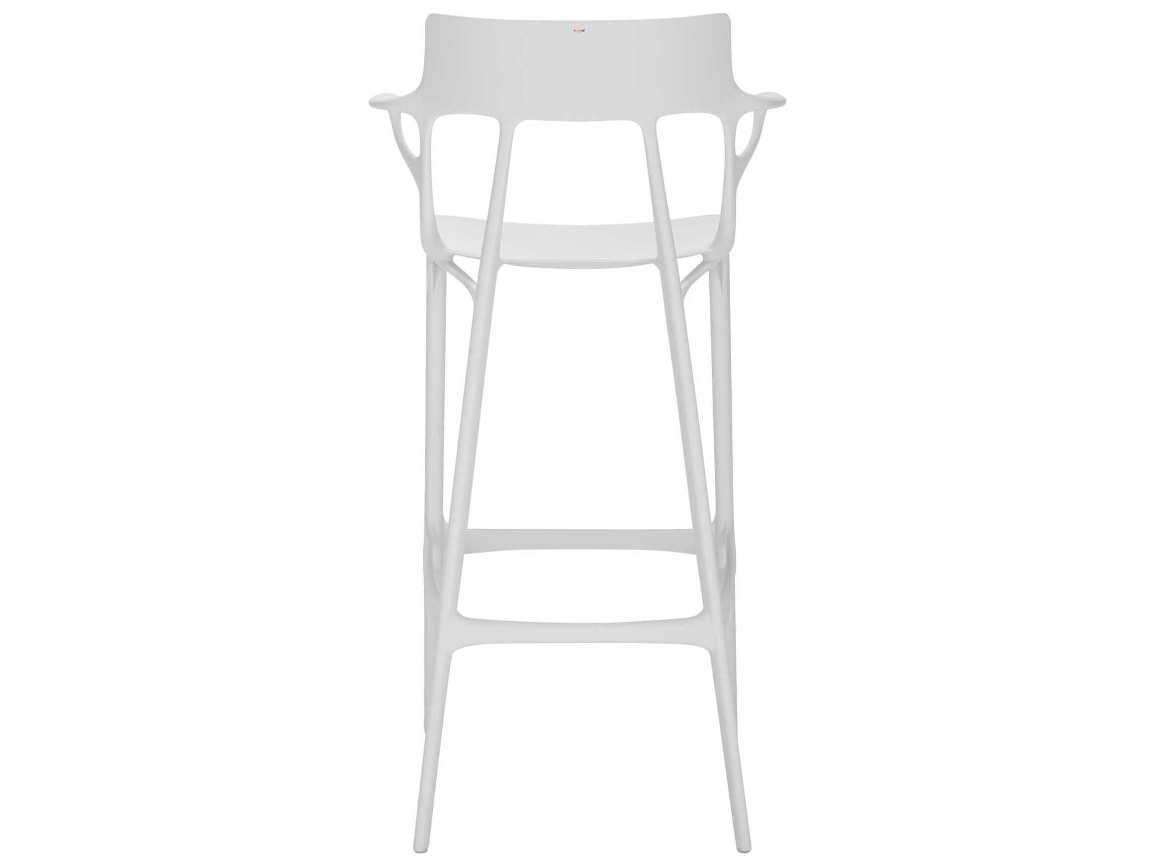 Kartell Outdoor A.I. Recycled White Bar Stool