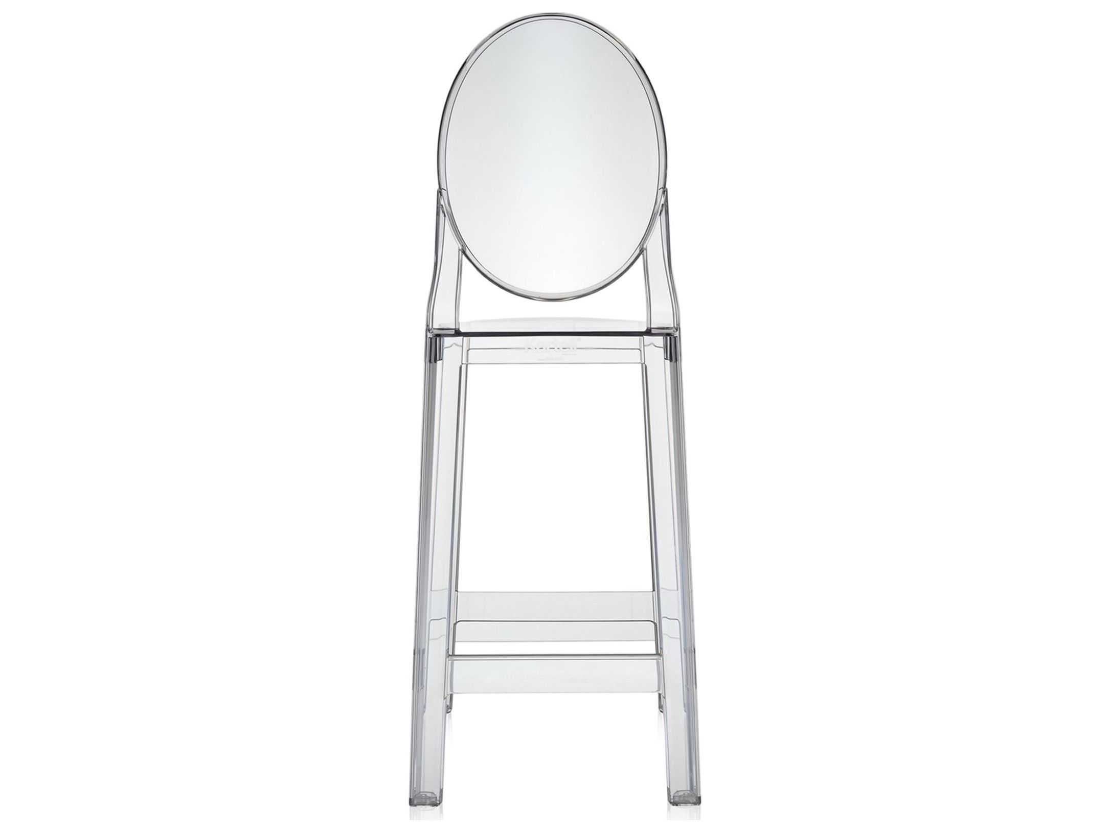 Kartell Outdoor One More Opaque Crystal Resin Counter Stool  (Sold in 2)