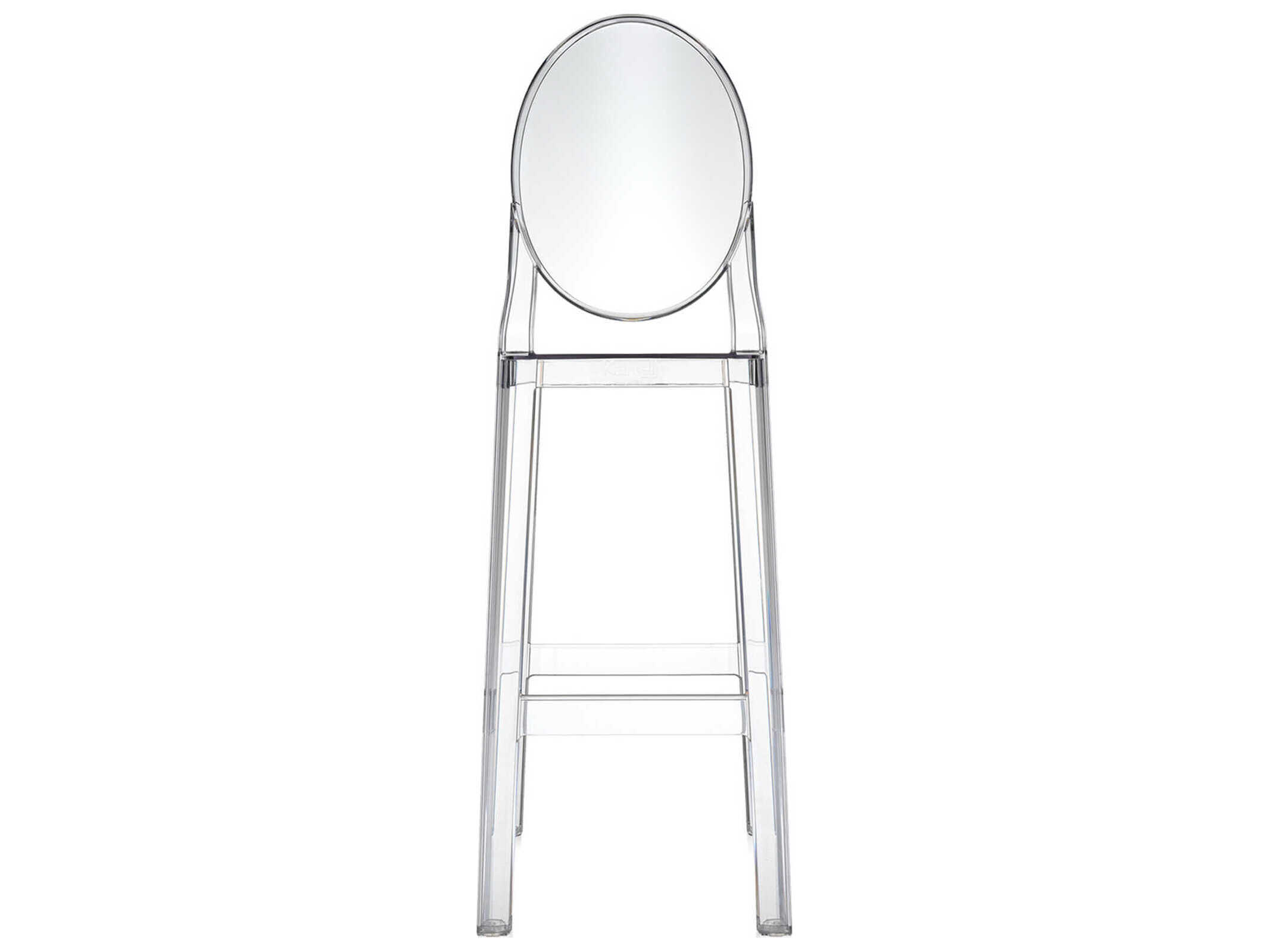 Kartell Outdoor One More Opaque Crystal Resin Bar Stool  (Sold in 2)