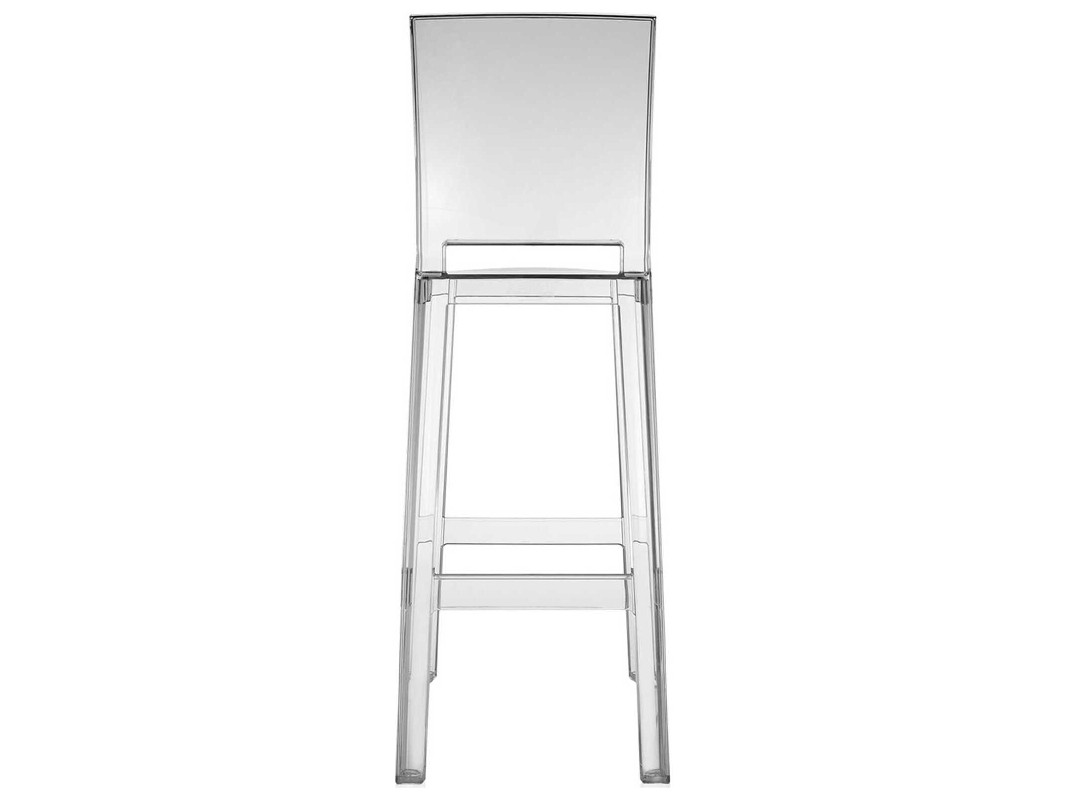 Kartell Outdoor One More Opaque Crystal Resin Bar Stool  (Sold in 2)