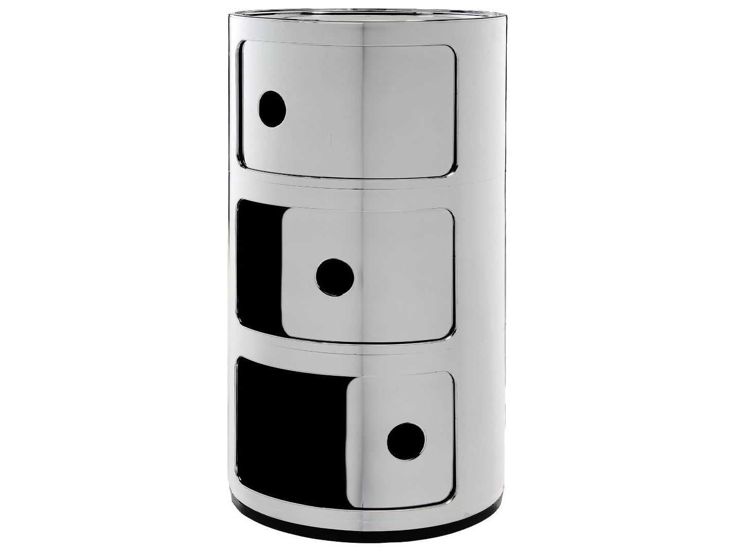 Kartell Outdoor Componibili Chrome Storage Rack