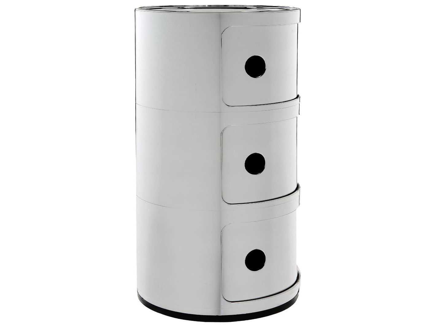 Kartell Outdoor Componibili Chrome Storage Rack