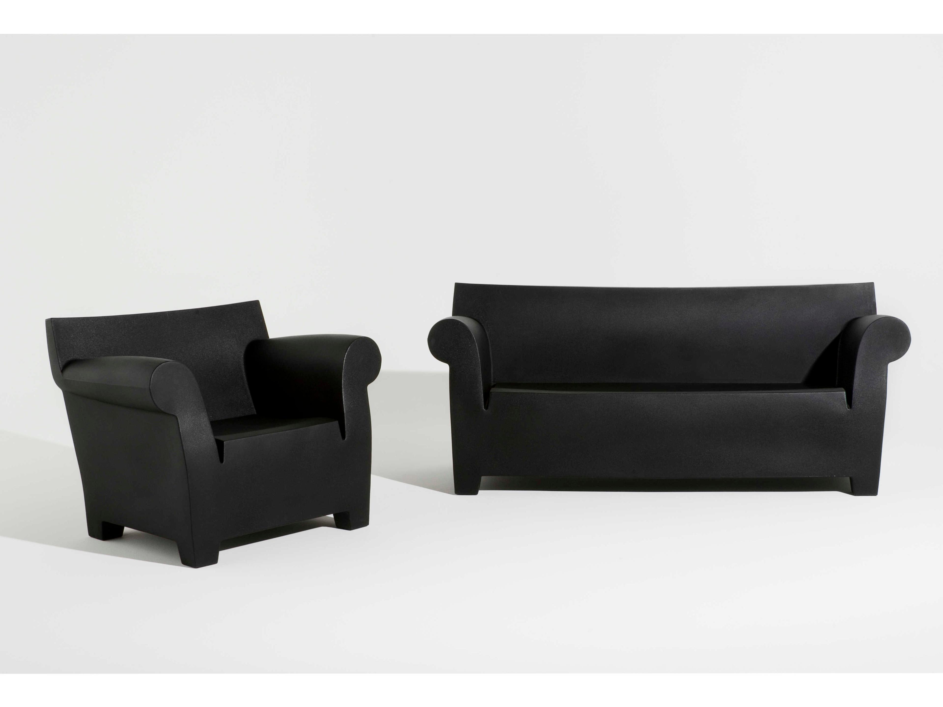 Kartell Outdoor Bubble Black Resin Sofa