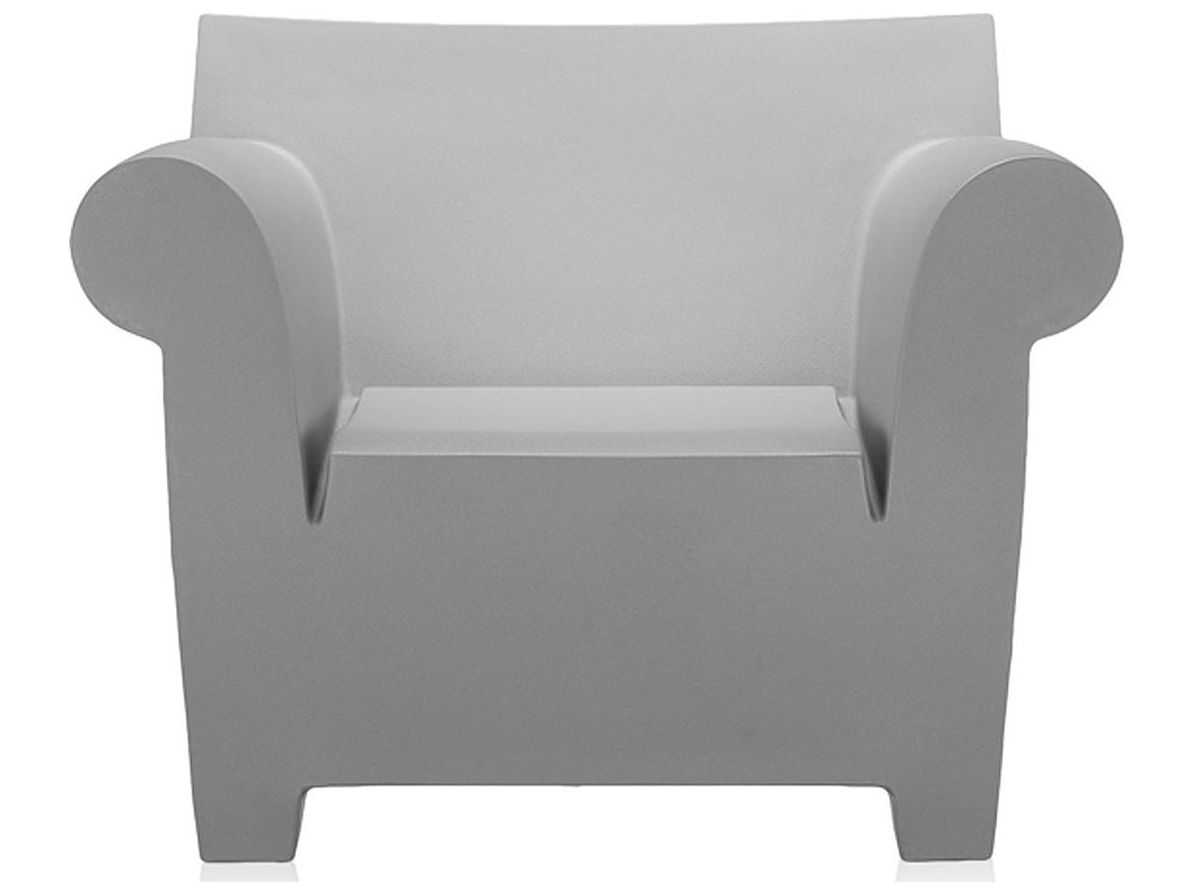 Kartell Outdoor Bubble Light Grey Resin Lounge Chair