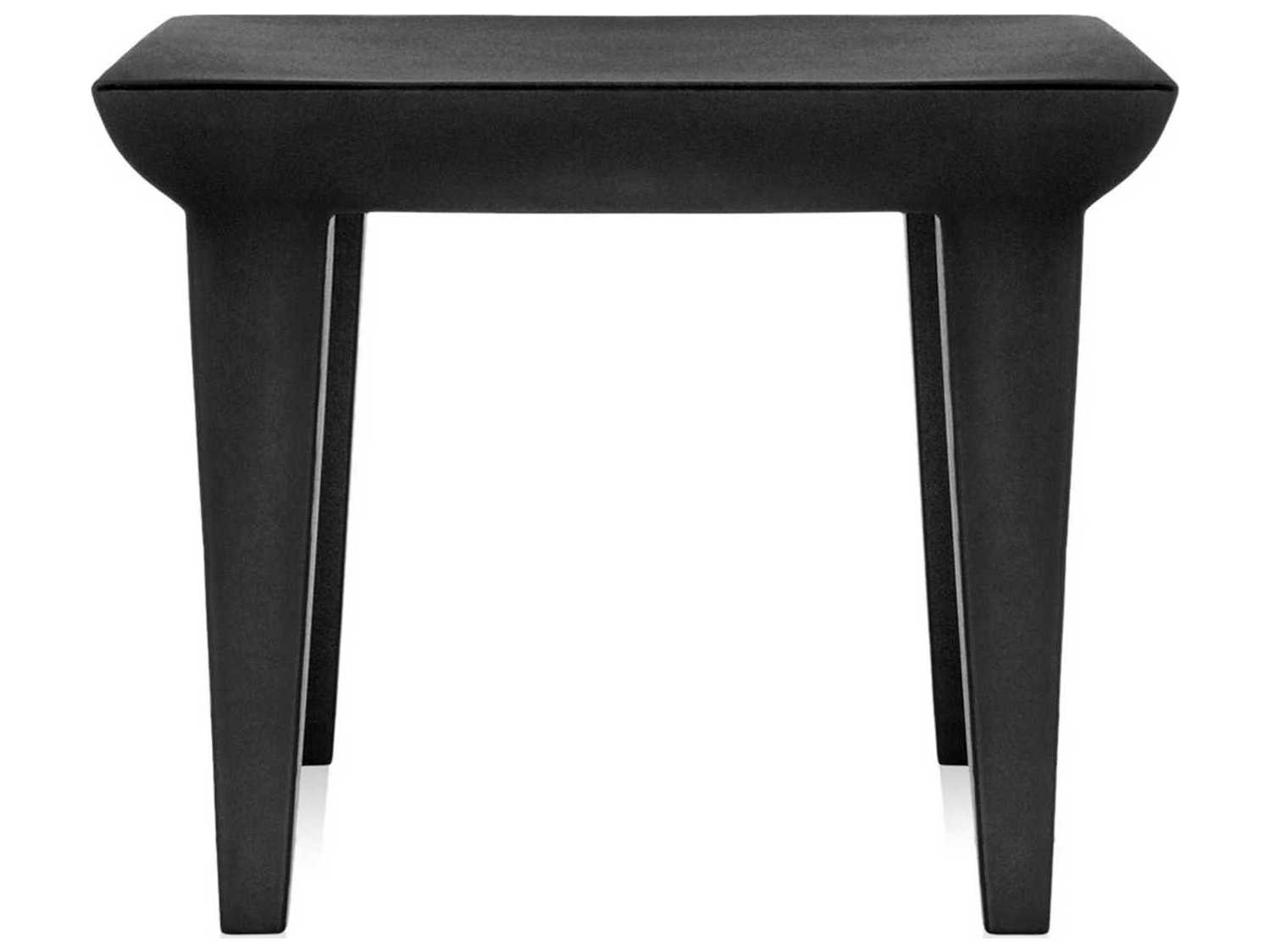 Kartell Outdoor Bubble Club Black Resin Square Side Table