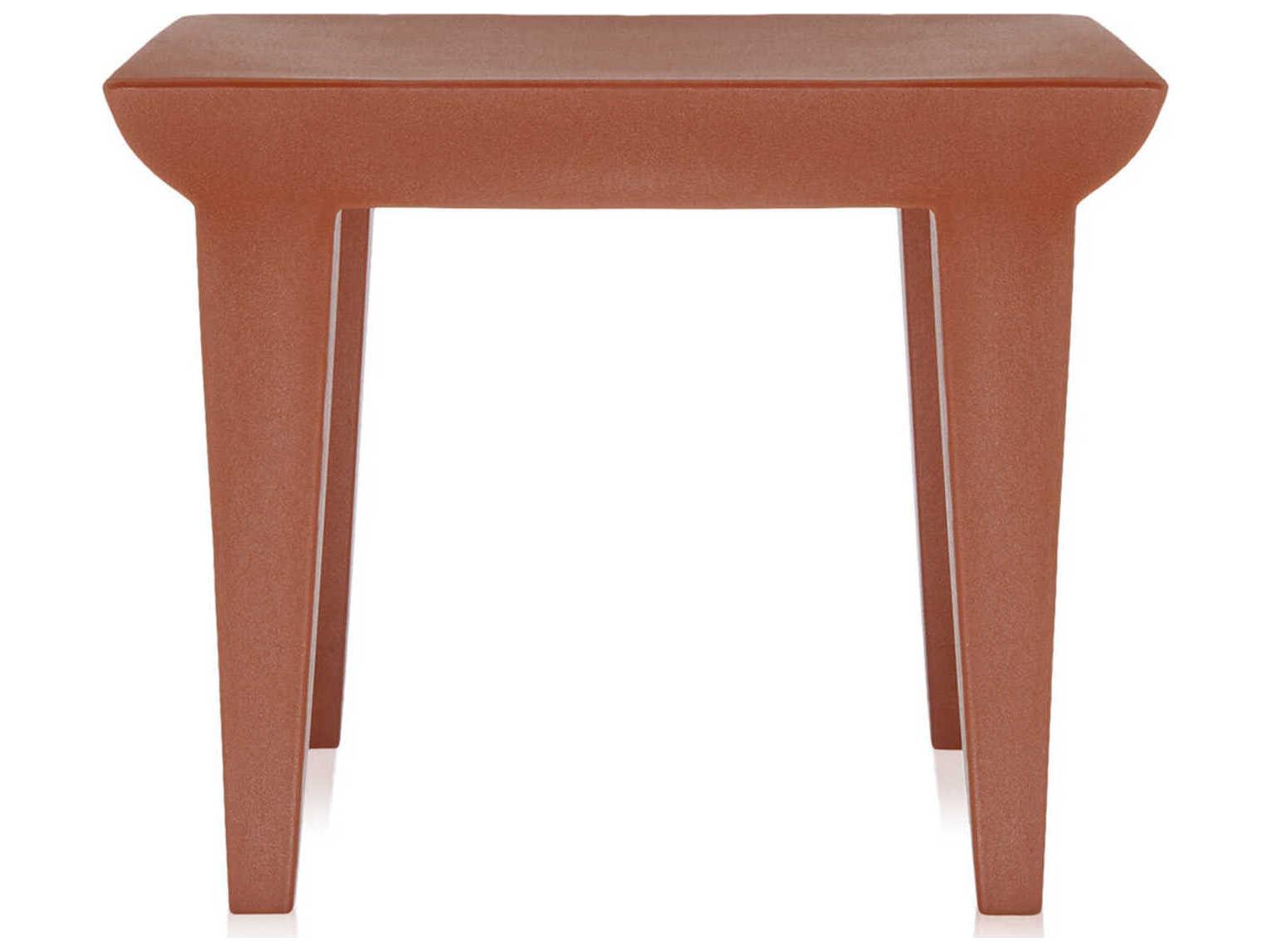 Kartell Outdoor Bubble Club Ochre Resin Square Side Table