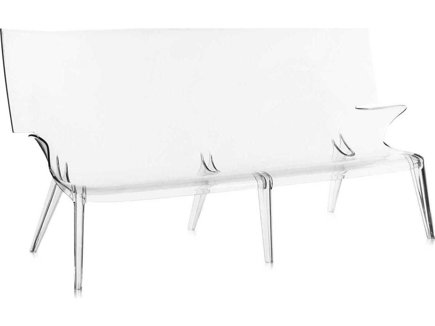 Kartell Outdoor Uncle Jack Crystal Polypropylene Sofa