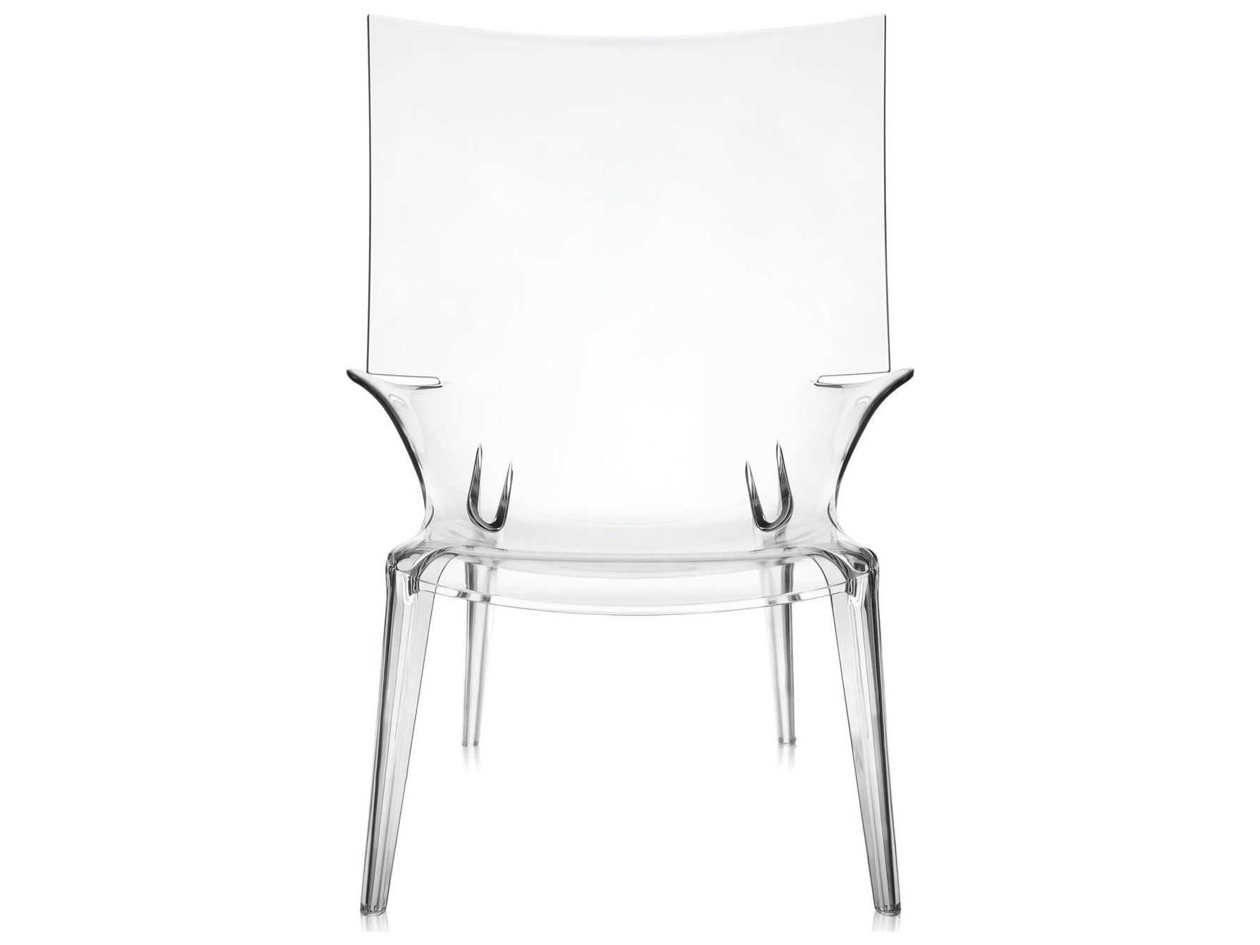 Kartell Outdoor Uncle Jim Transparent Crystal Resin Lounge Chair