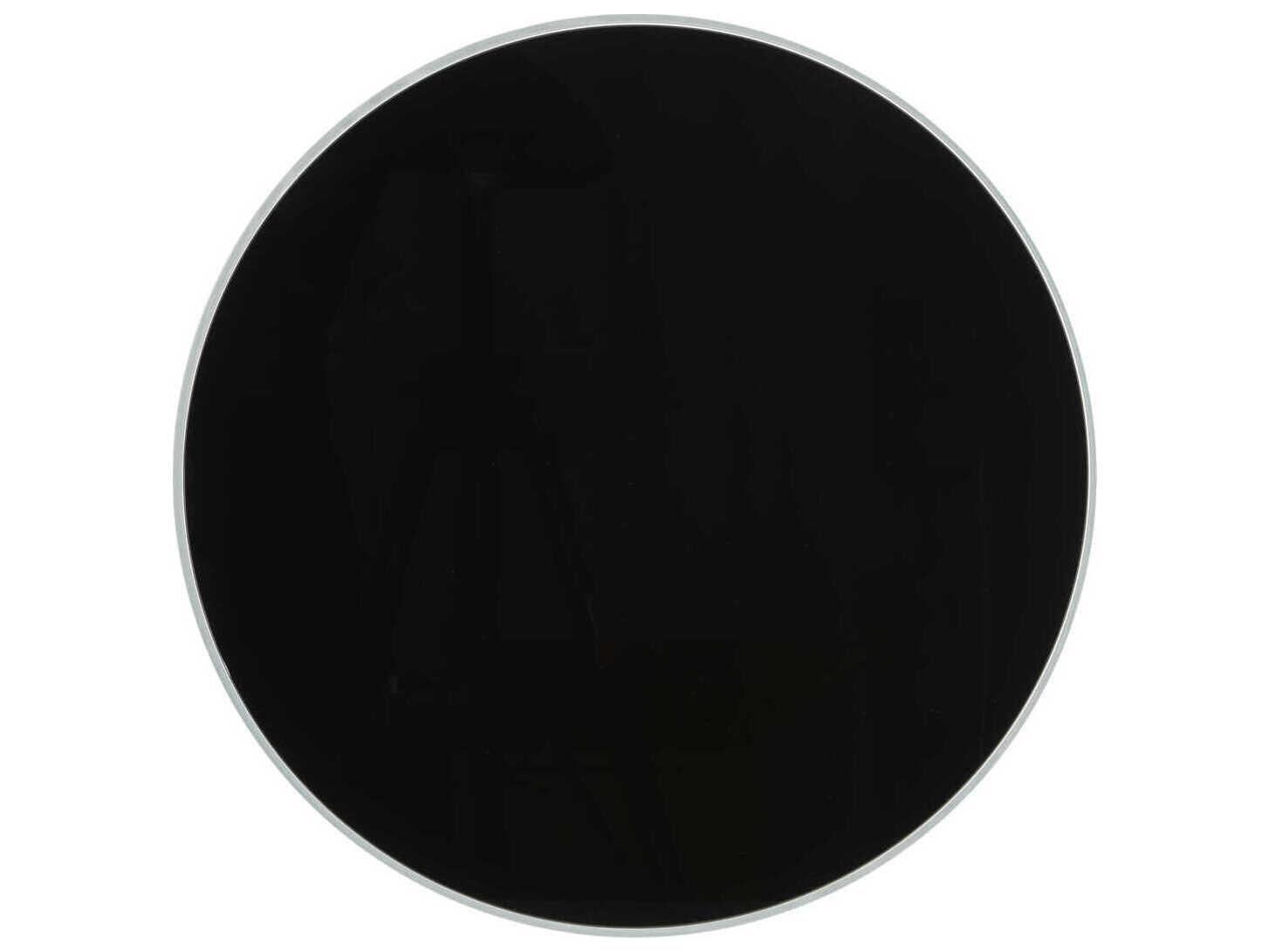 Kartell Outdoor Tip Top Glossy Black Resin Round End Table