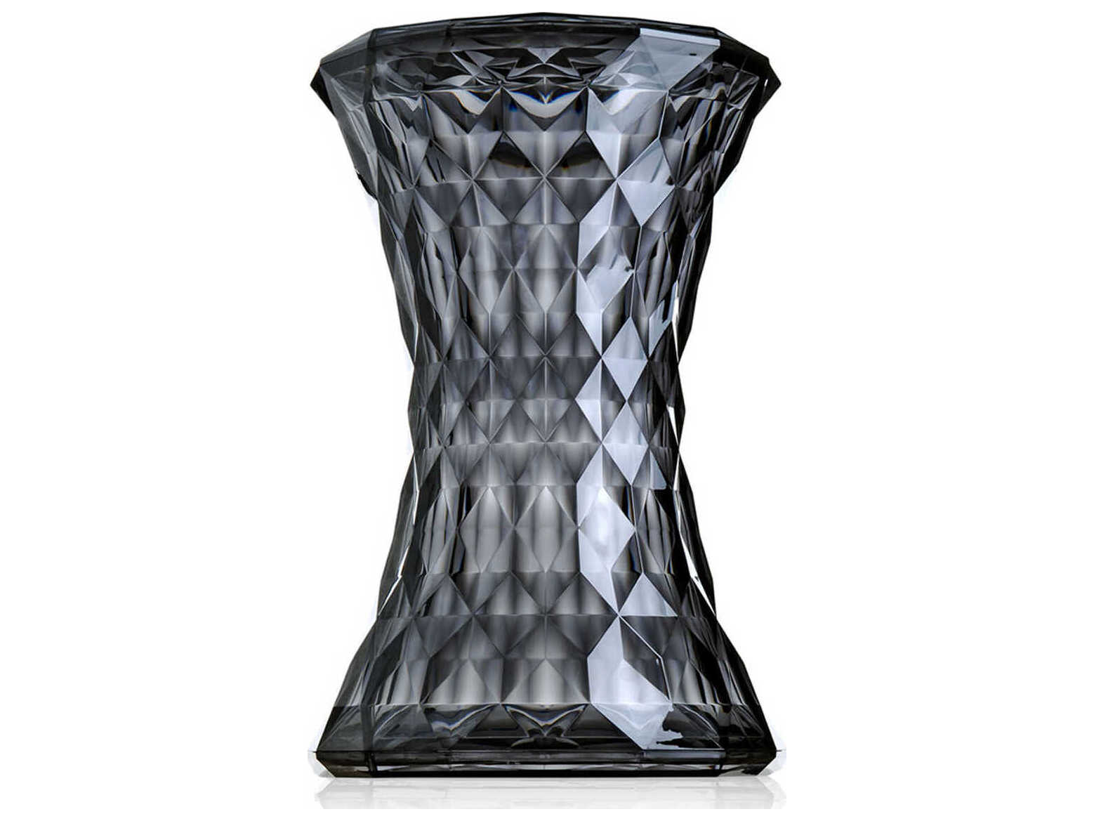 Kartell Outdoor Stone Transparent Smoke Resin Stool