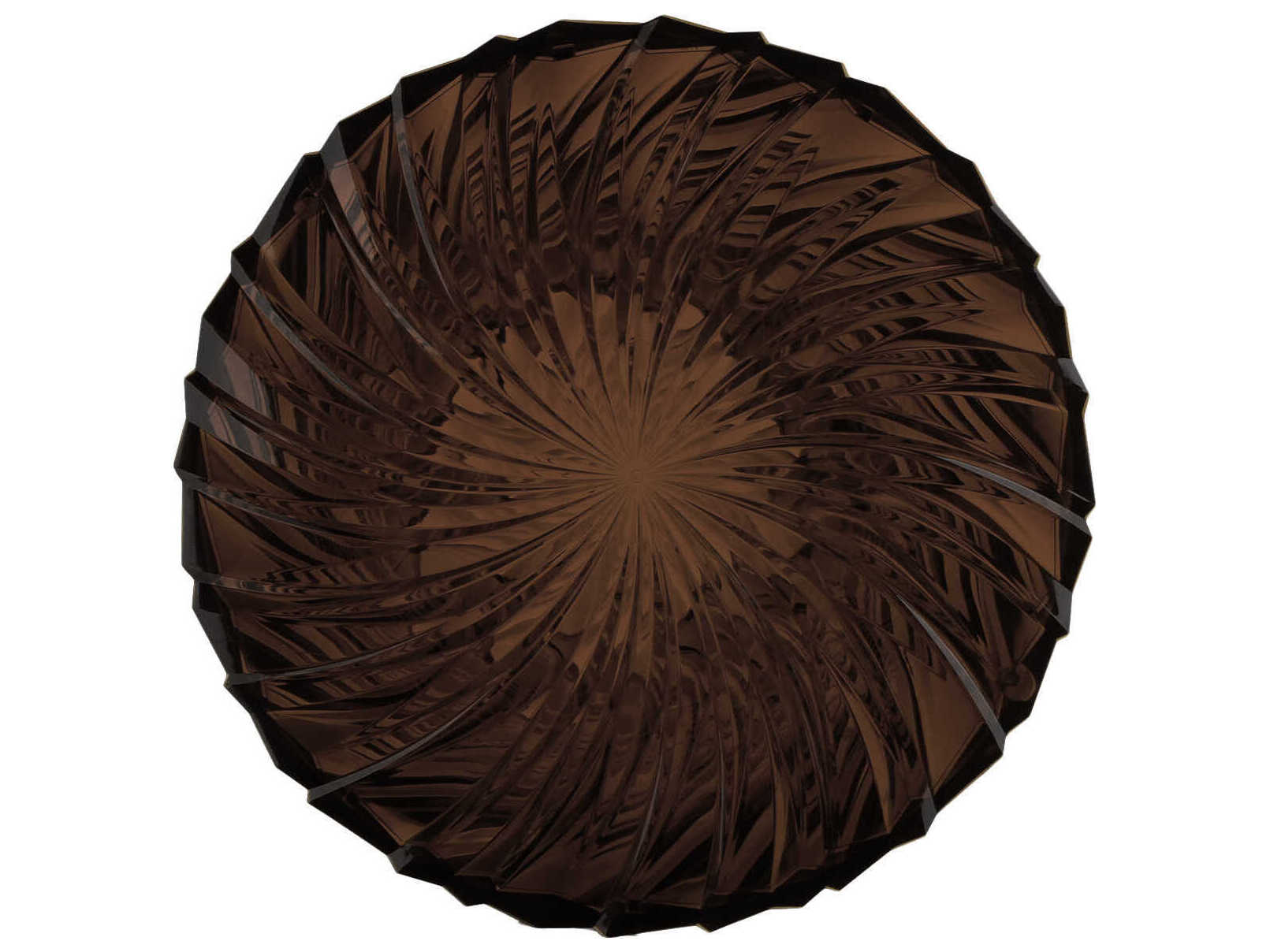 Kartell Outdoor Sparkle Transparent Smoke Resin Round End Table