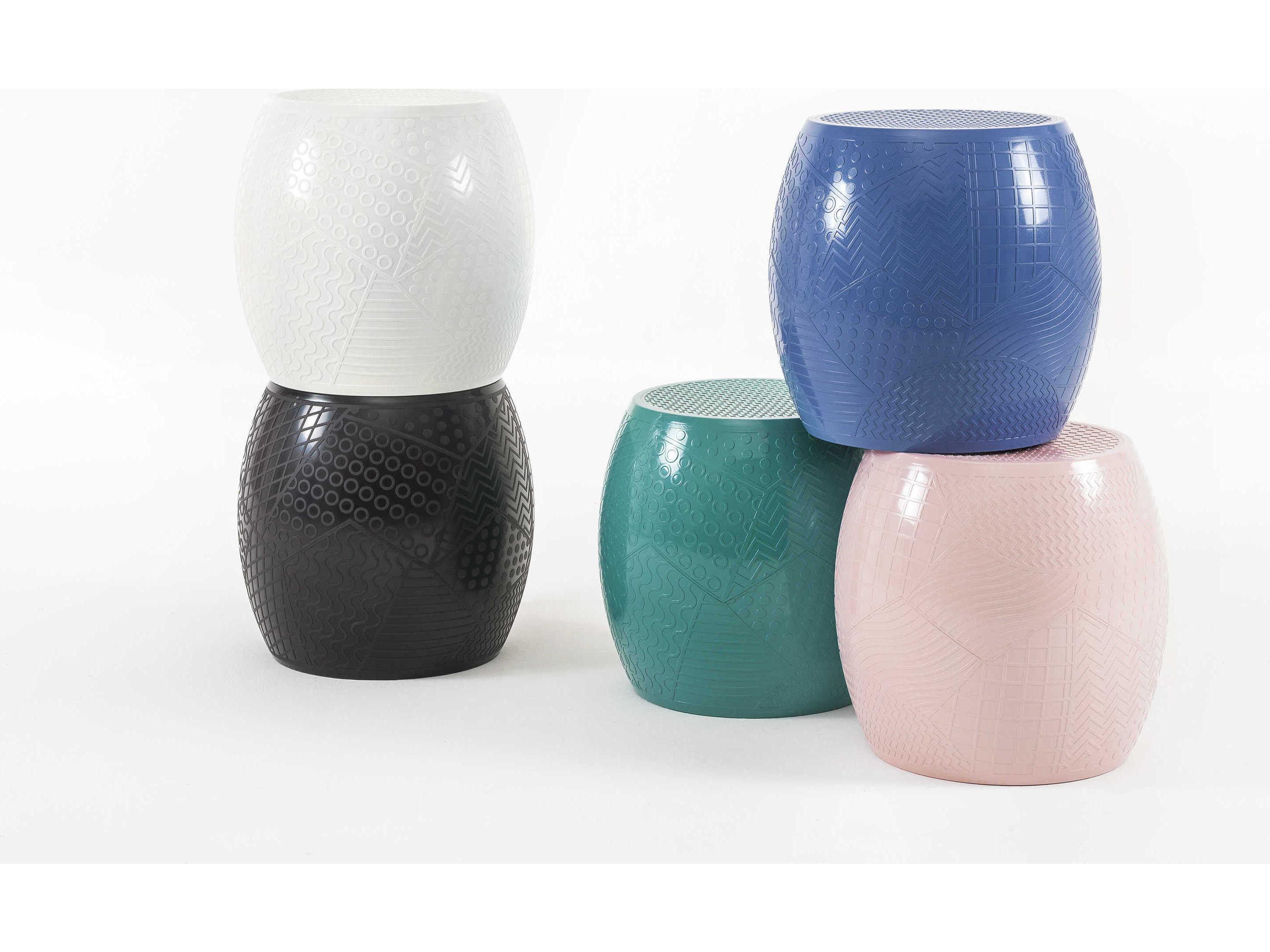 Kartell Outdoor Roy Black Resin Stool