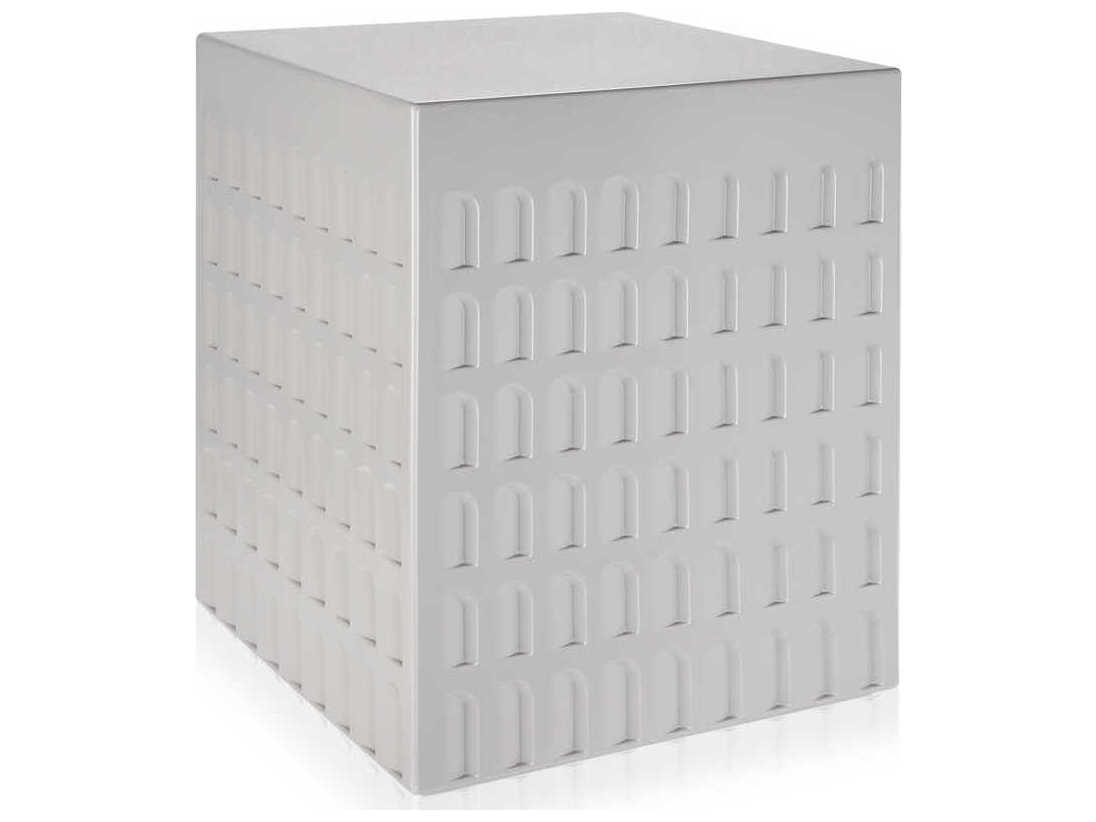 Kartell Outdoor Eur Gray Resin Cube Stool