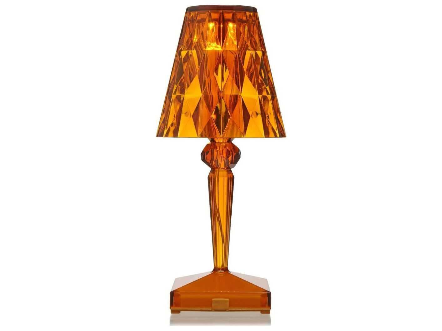 Kartell Outdoor Battery Transparent Amber Light