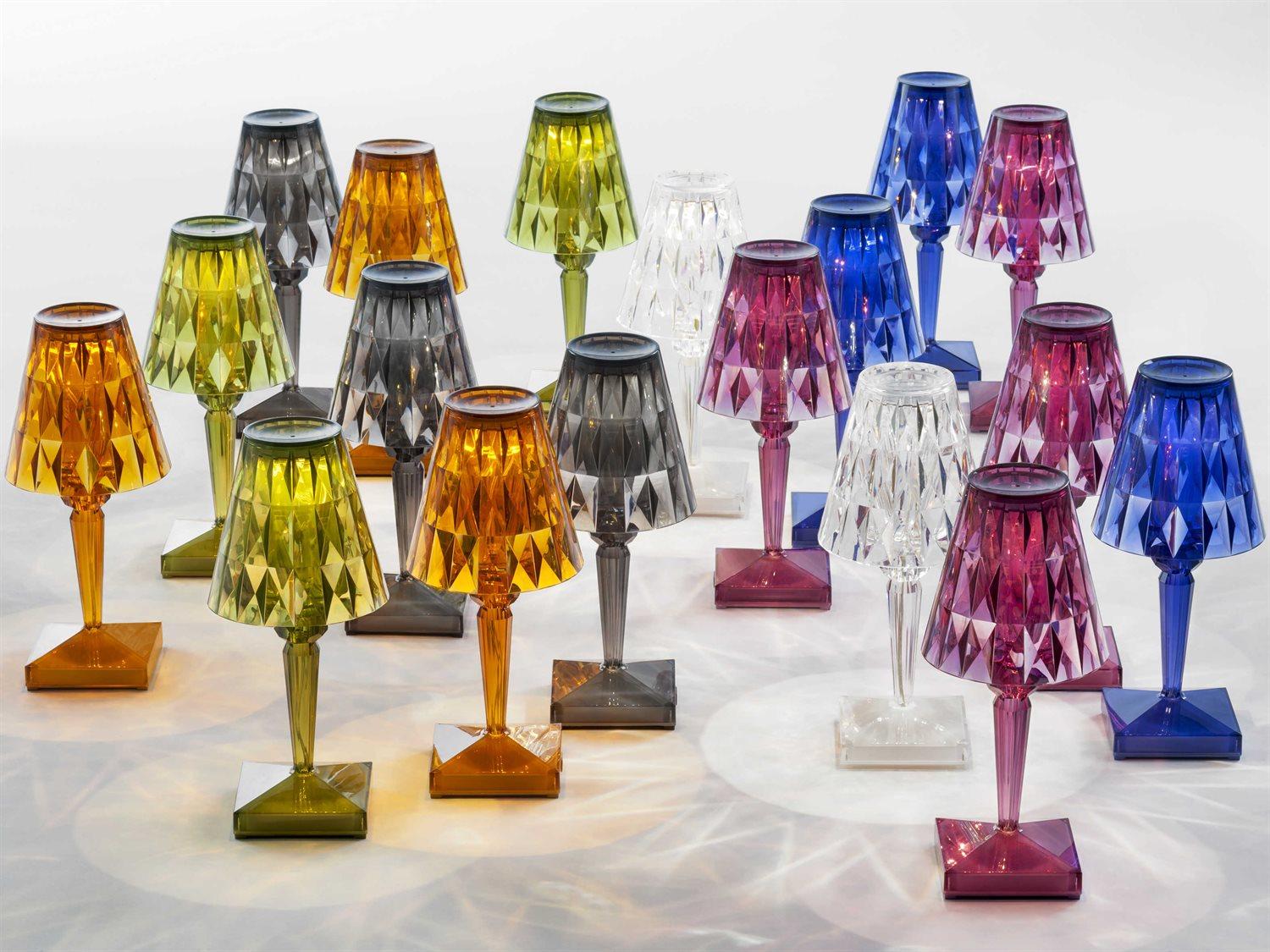 Kartell Outdoor Battery Transparent Amber Light